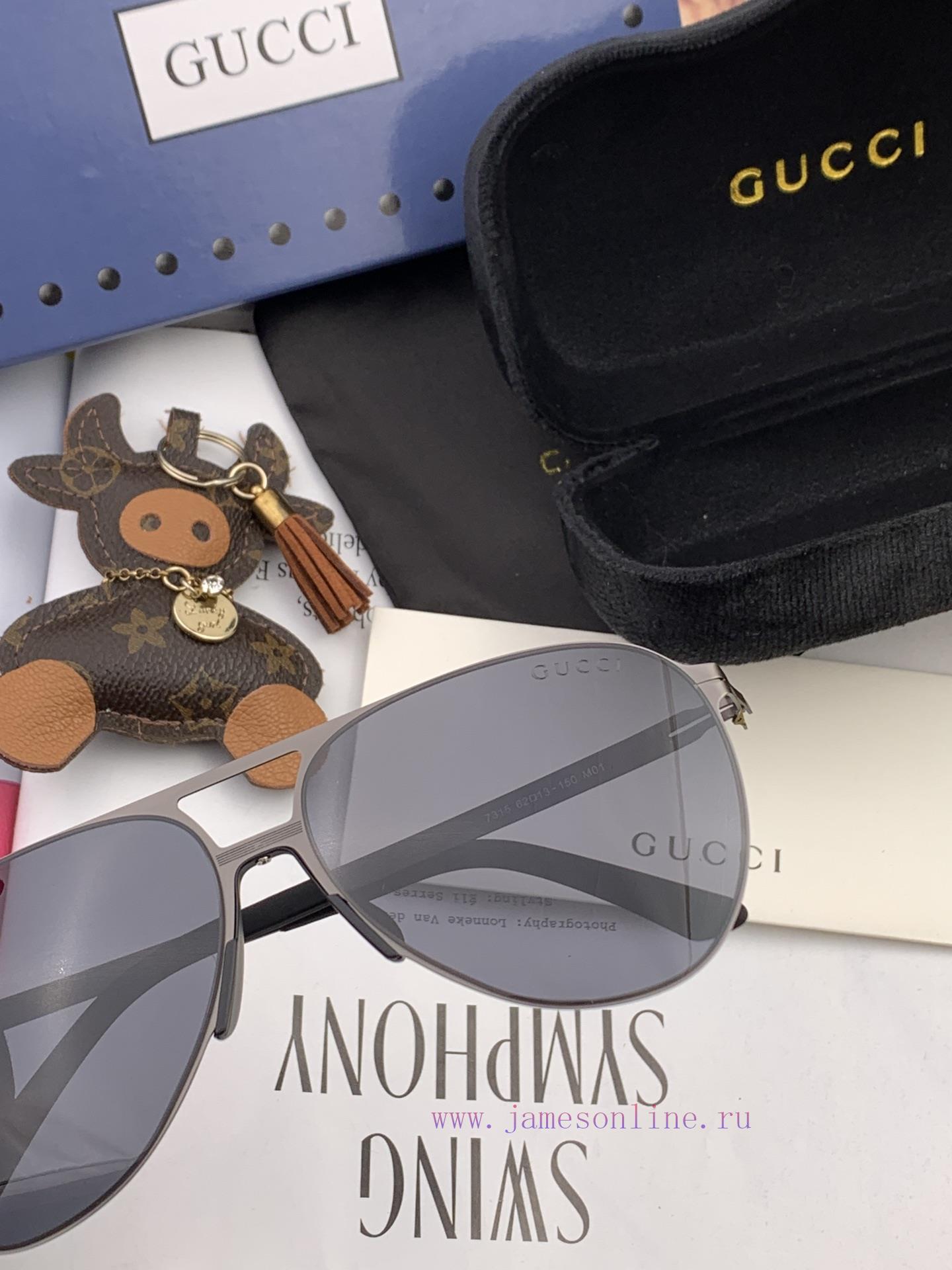 GUCCI 2023 new men's and women's couple sunglasses polygonal sunglasses IP electroplating ne4zhyhzna - Image 8