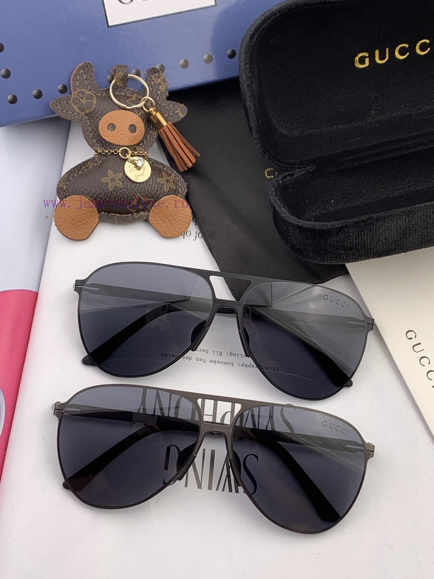 GUCCI 2023 new men's and women's couple sunglasses polygonal sunglasses IP electroplating ne4zhyhzna - Image 10