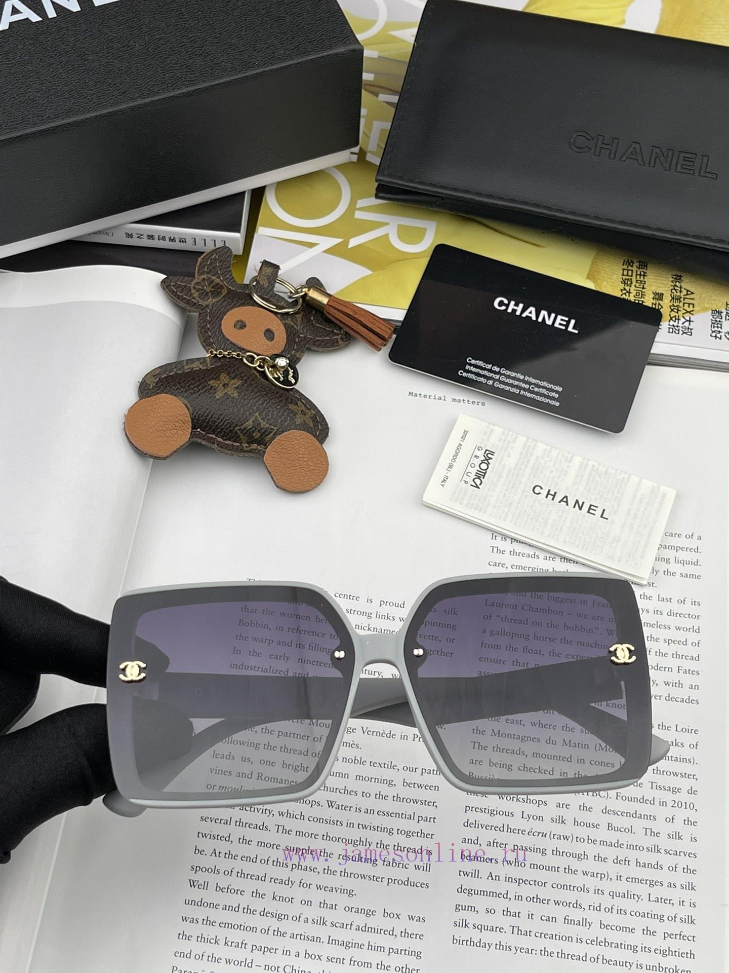 CHANEL 2023 New Trendy Popular Fashion Box Sunglasses Comfortable to Wear, Internet Celebrit7cr93fwu - Image 5