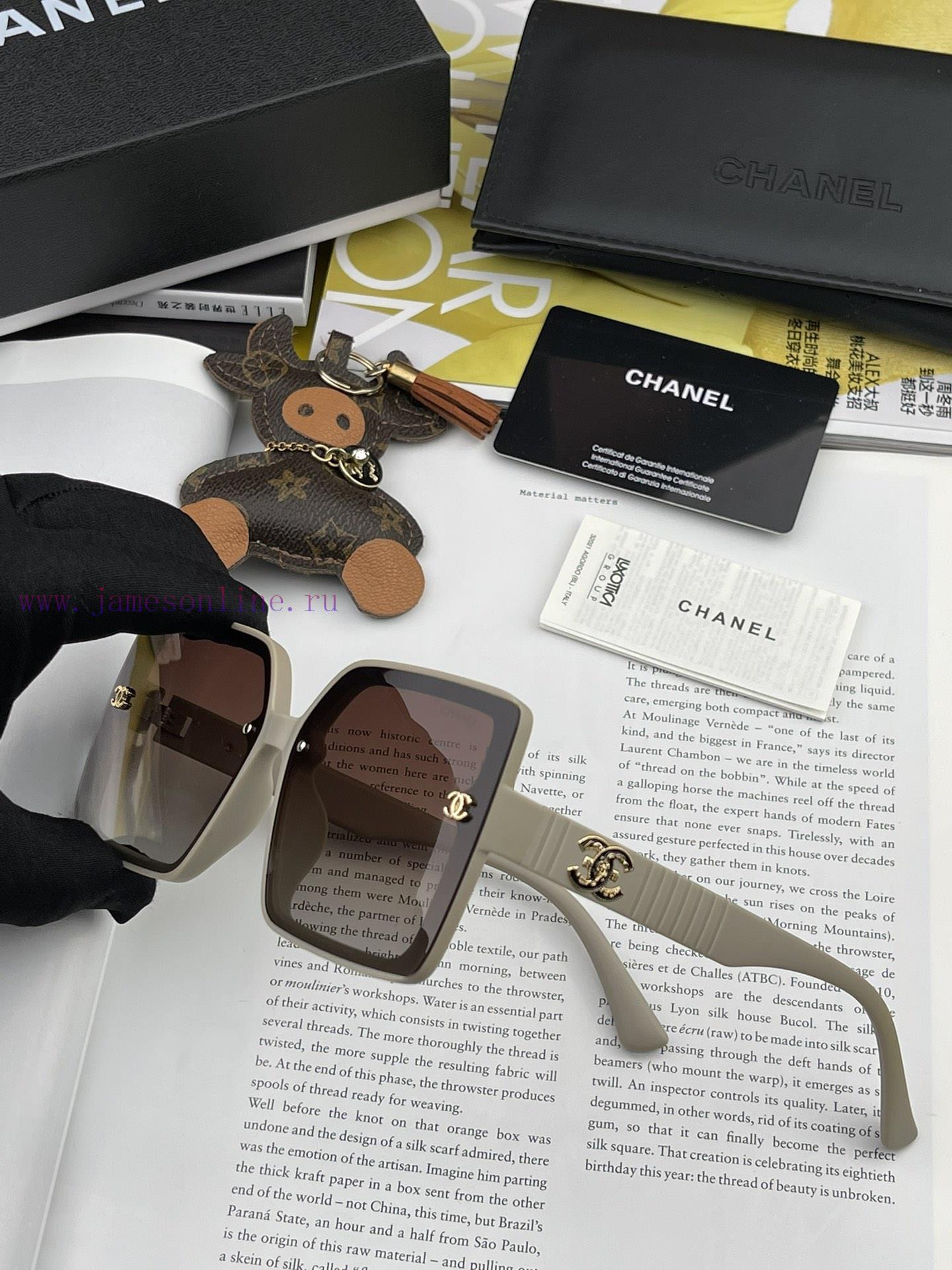 CHANEL 2023 New Trendy Popular Fashion Box Sunglasses Comfortable to Wear, Internet Celebrit7cr93fwu - Image 6