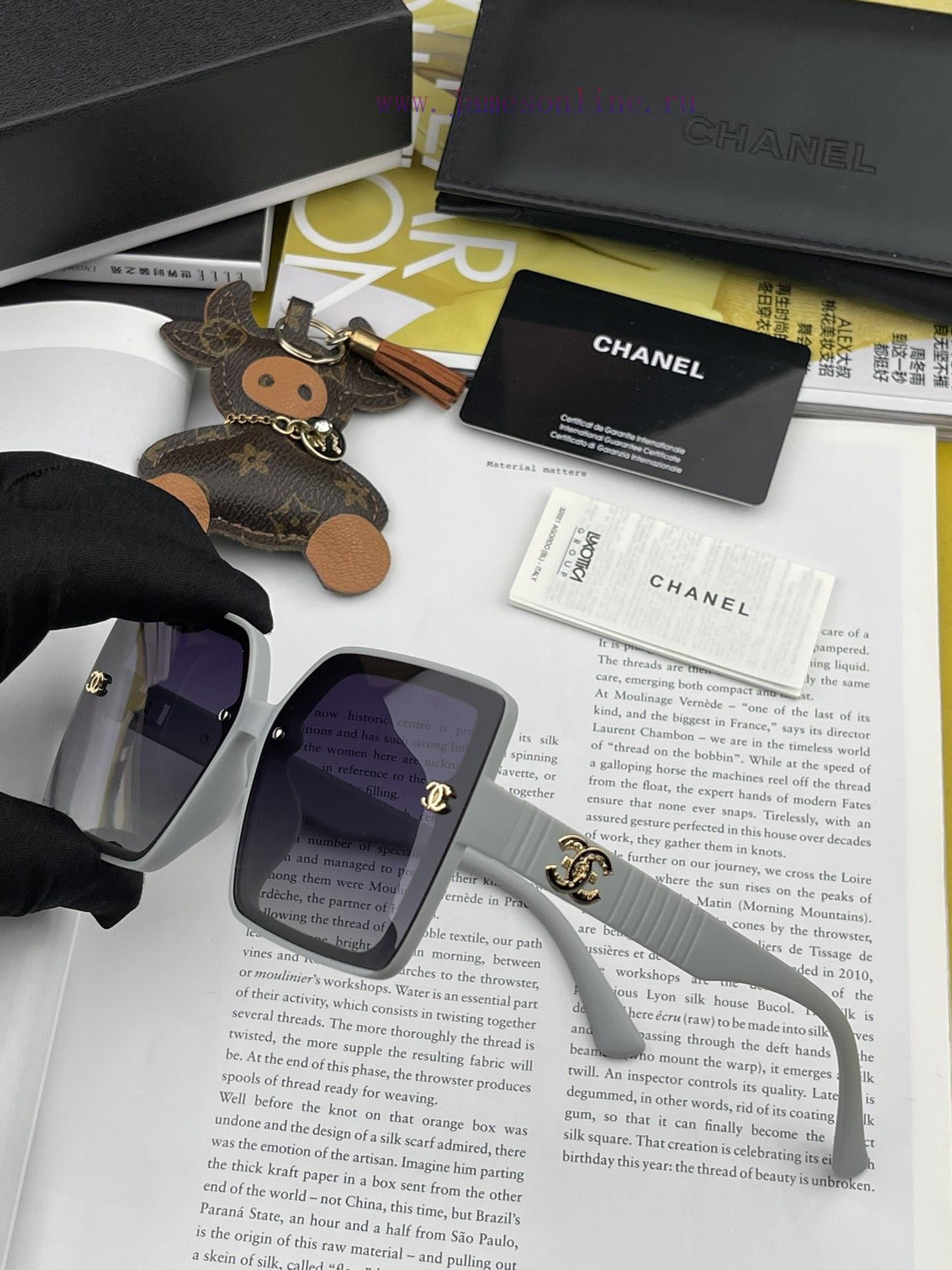 CHANEL 2023 New Trendy Popular Fashion Box Sunglasses Comfortable to Wear, Internet Celebrit7cr93fwu - Image 7