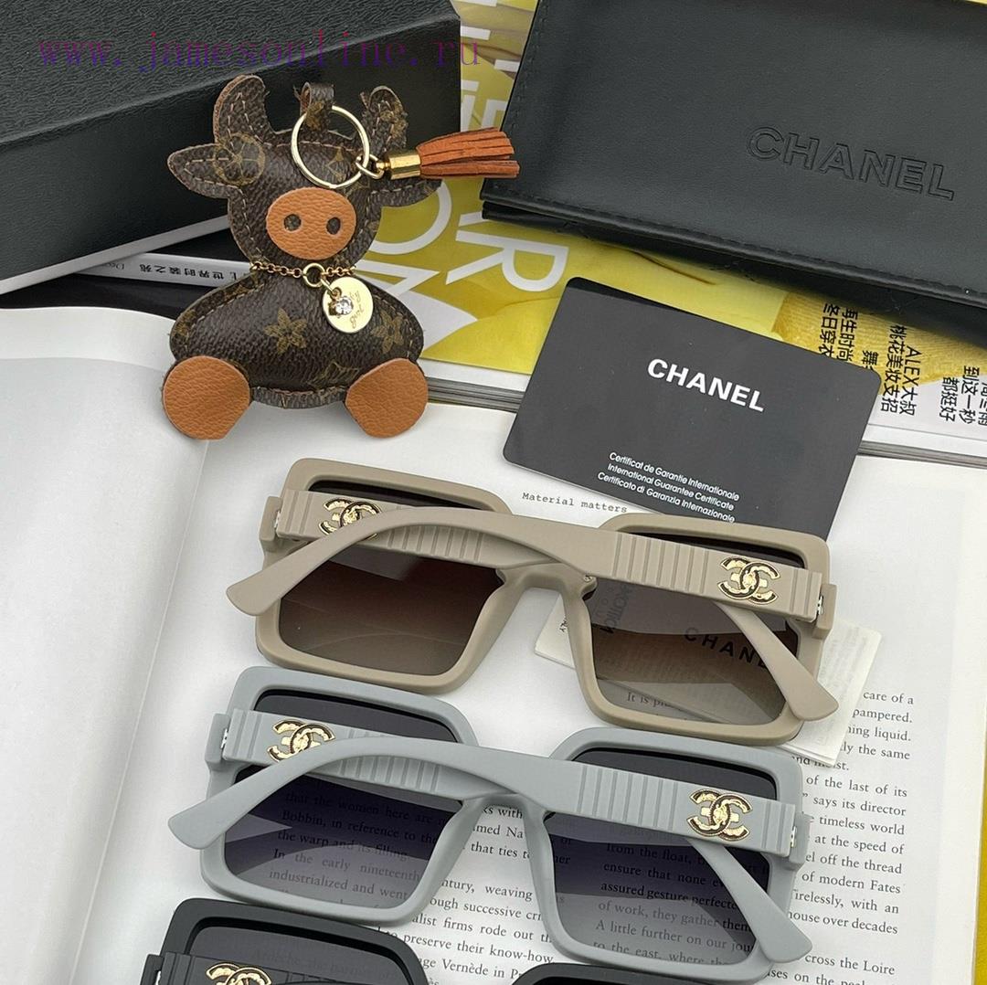 CHANEL 2023 New Trendy Popular Fashion Box Sunglasses Comfortable to Wear, Internet Celebrit7cr93fwu - Image 9
