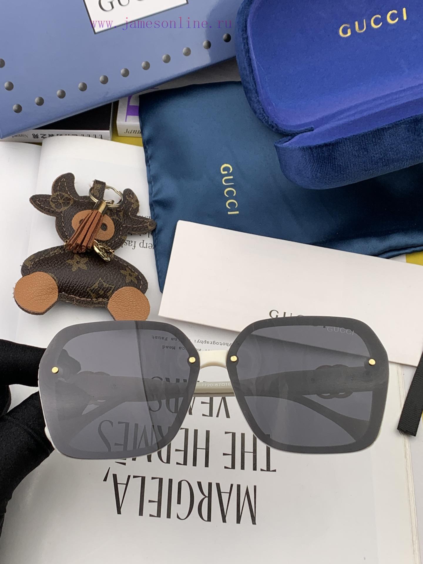 GUCCI Polarized Sunglasses 2023 Spring New Trendy Popular Fashion Box Polarized Sunglasses Haebb5xk7 - Image 5