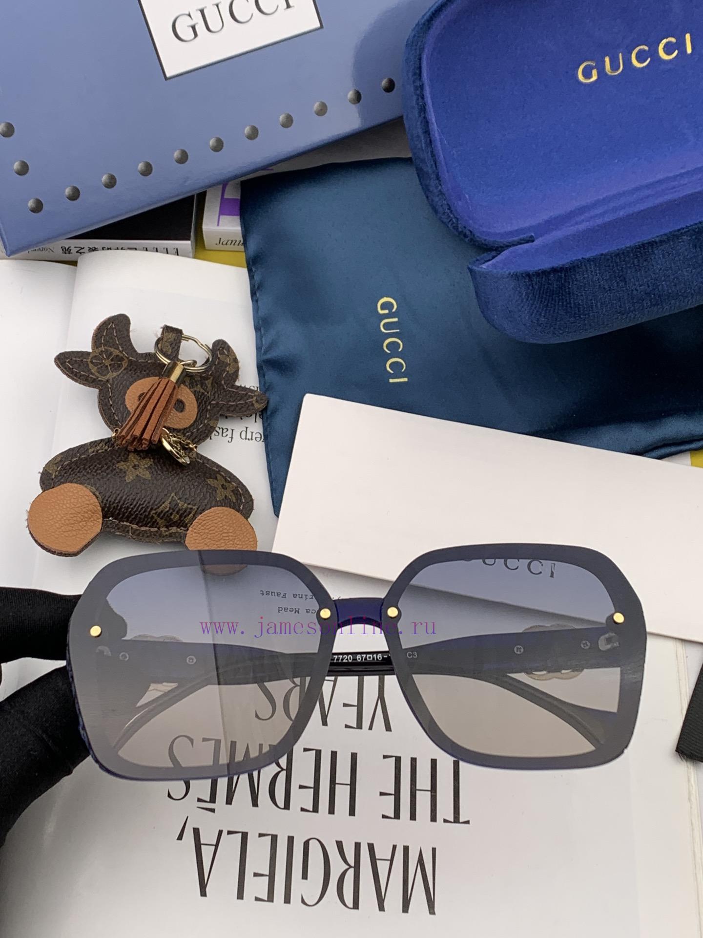 GUCCI Polarized Sunglasses 2023 Spring New Trendy Popular Fashion Box Polarized Sunglasses Haebb5xk7 - Image 6