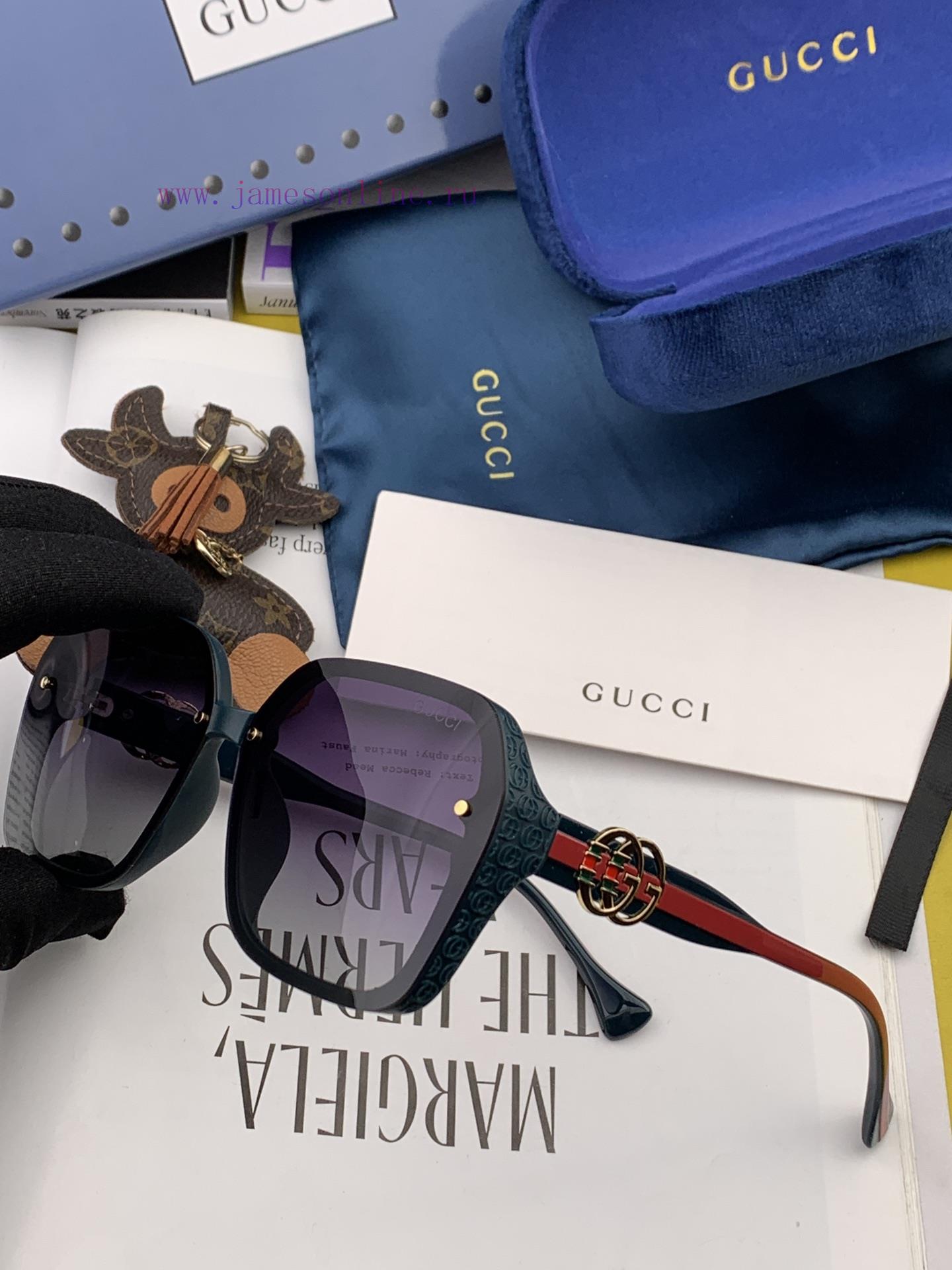 GUCCI Polarized Sunglasses 2023 Spring New Trendy Popular Fashion Box Polarized Sunglasses Haebb5xk7 - Image 7