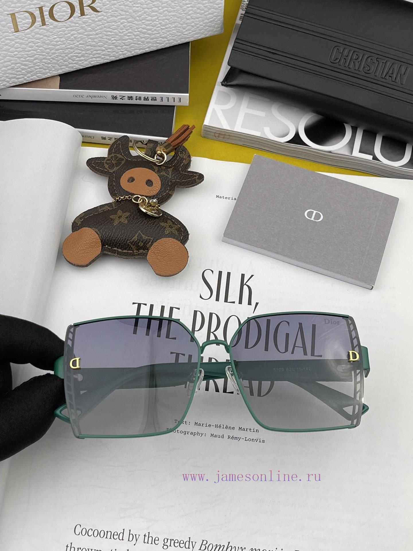 DIOR Dior 2023 Spring New Trendy Popular Fashion Box Polarized Sunglasses High Quality Comfodqyd7431 - Image 4