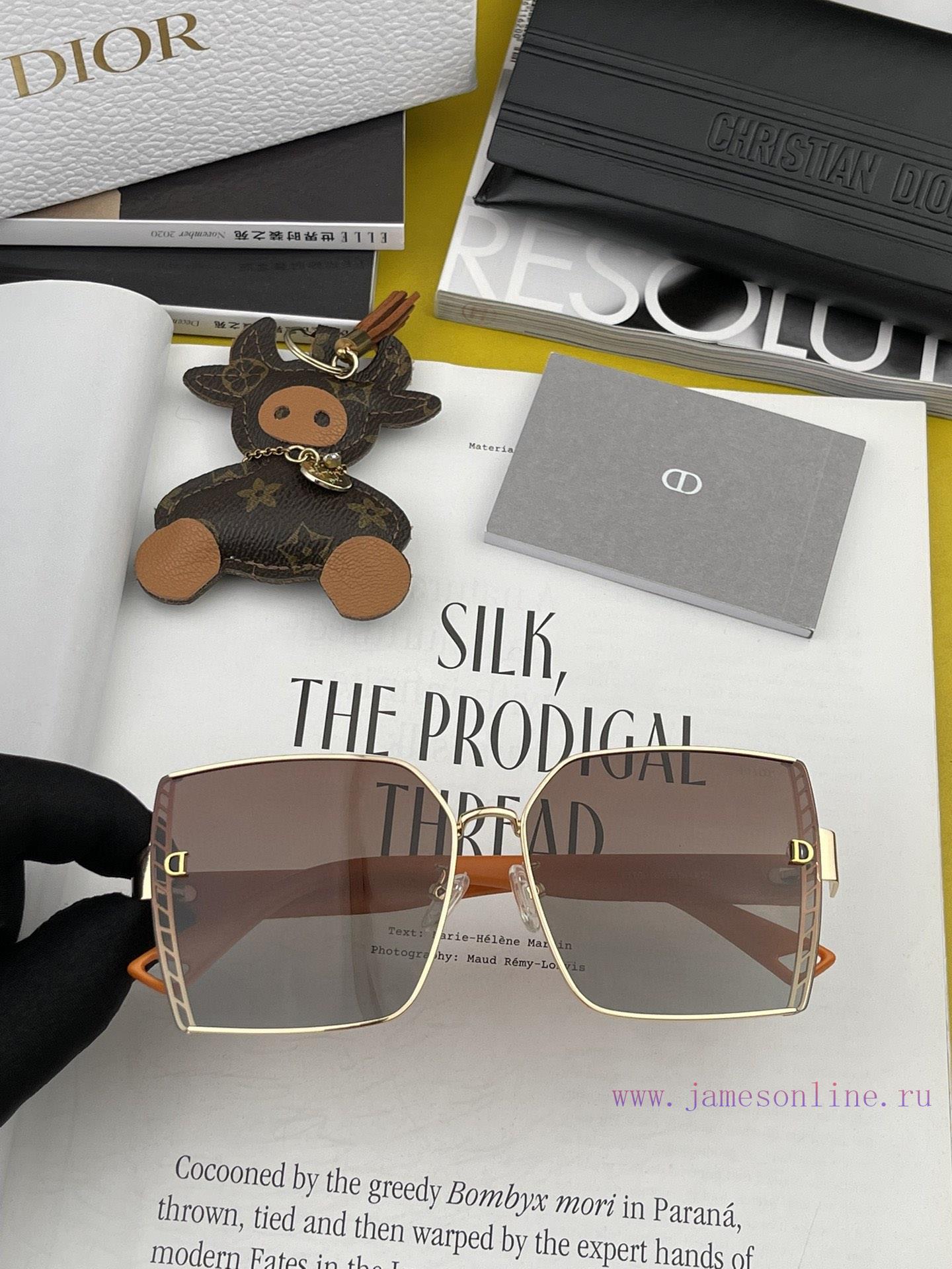 DIOR Dior 2023 Spring New Trendy Popular Fashion Box Polarized Sunglasses High Quality Comfodqyd7431 - Image 5