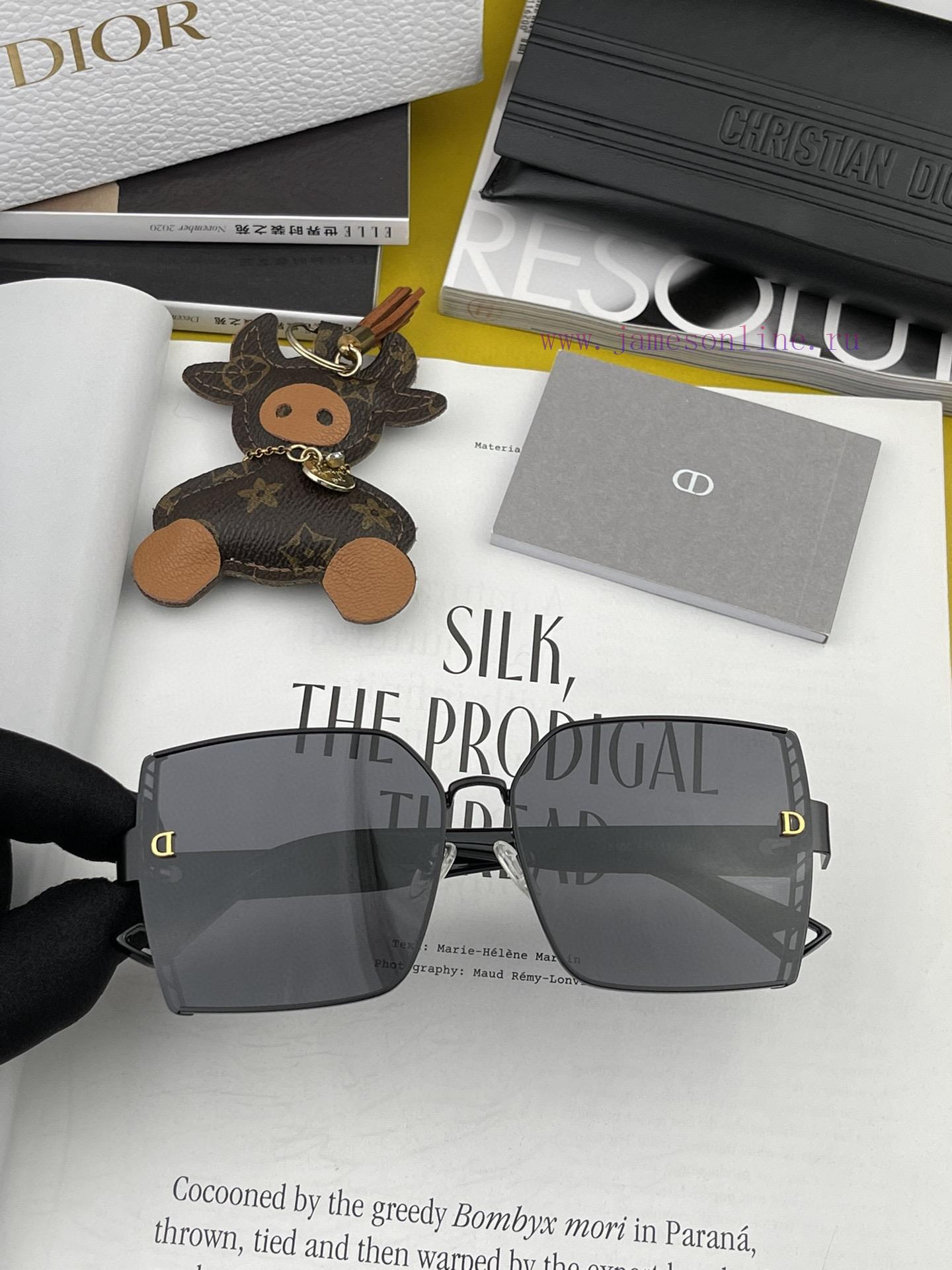 DIOR Dior 2023 Spring New Trendy Popular Fashion Box Polarized Sunglasses High Quality Comfodqyd7431 - Image 6