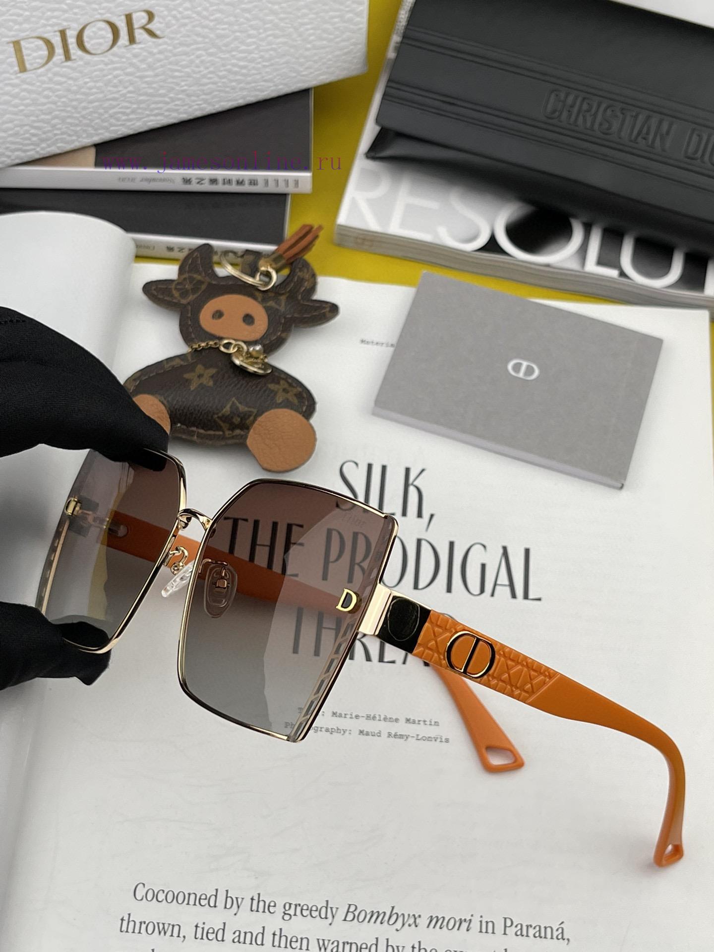DIOR Dior 2023 Spring New Trendy Popular Fashion Box Polarized Sunglasses High Quality Comfodqyd7431 - Image 7