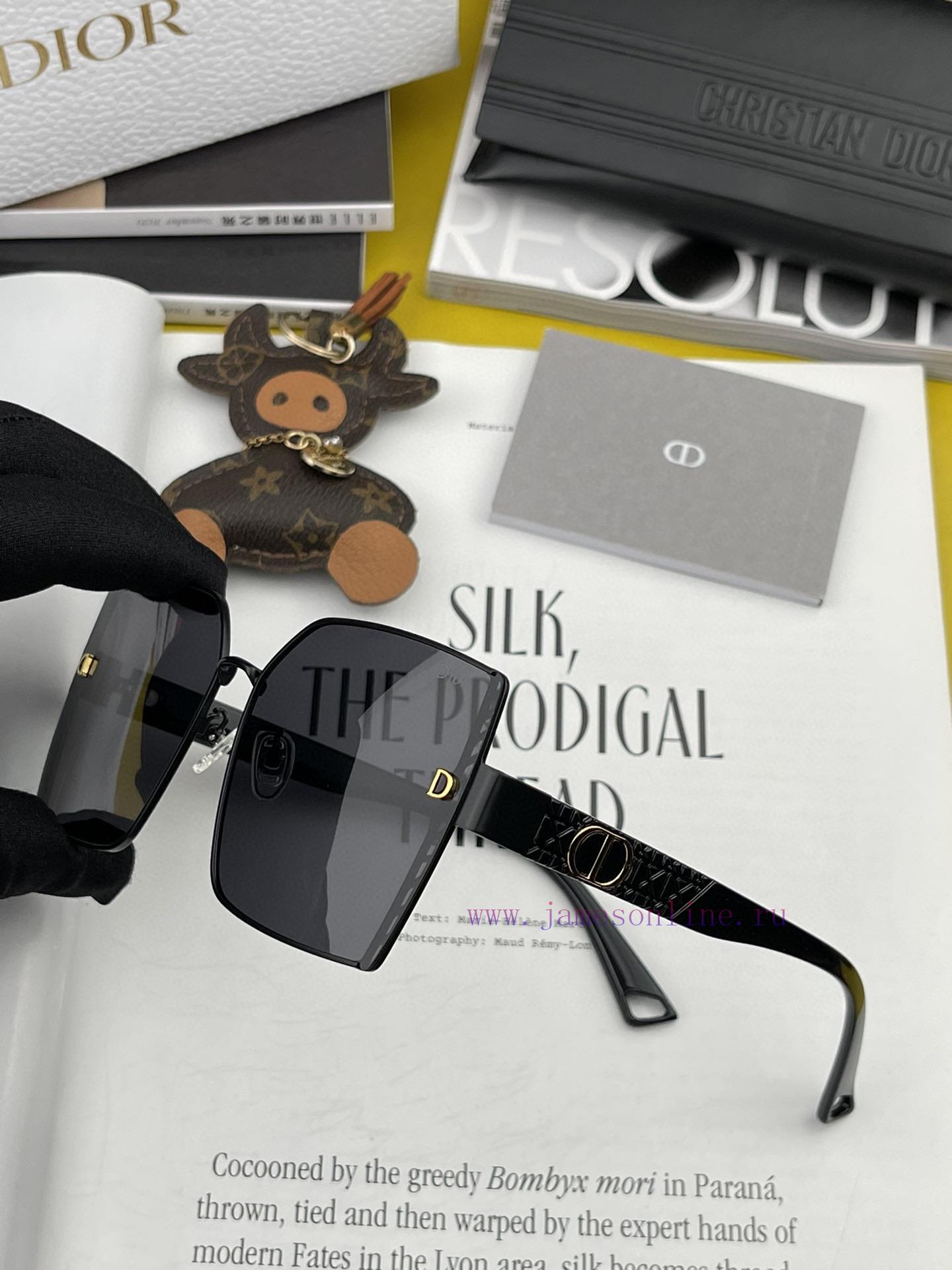 DIOR Dior 2023 Spring New Trendy Popular Fashion Box Polarized Sunglasses High Quality Comfodqyd7431 - Image 8