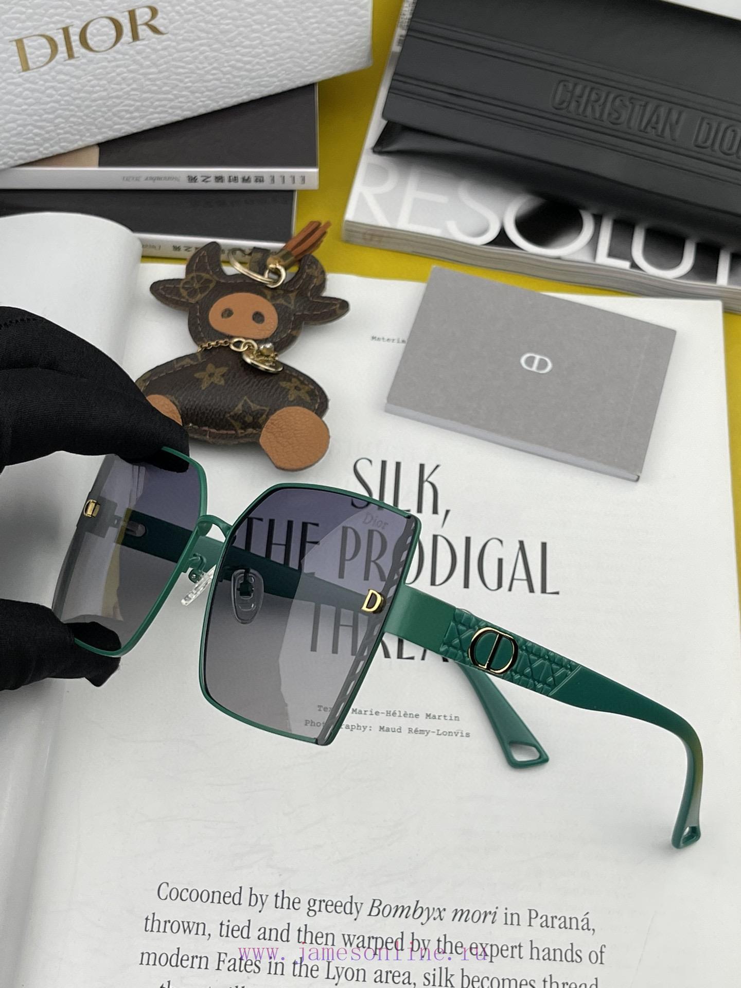 DIOR Dior 2023 Spring New Trendy Popular Fashion Box Polarized Sunglasses High Quality Comfodqyd7431 - Image 9