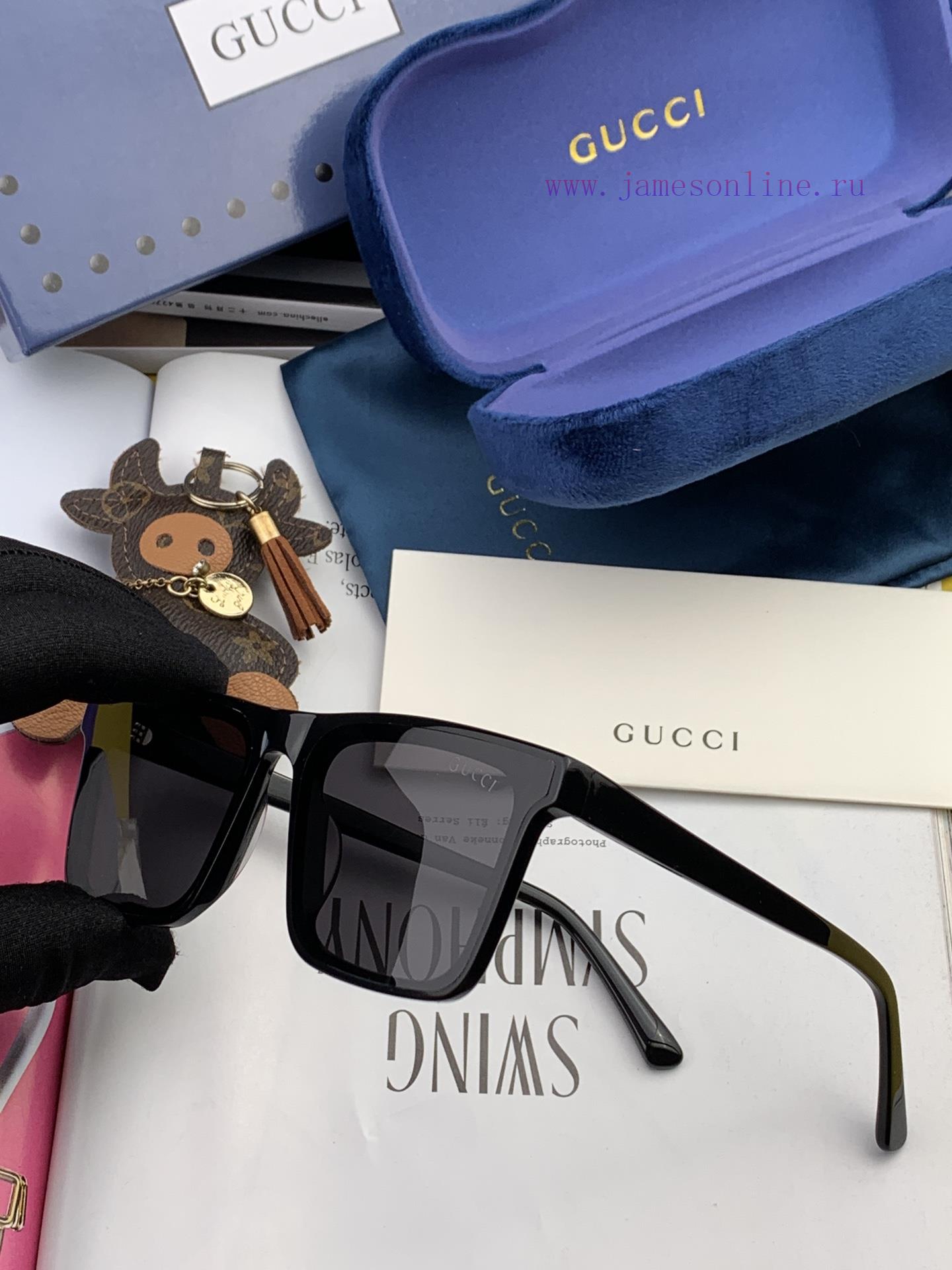 GUCCI2023 Spring New Integrated Mirror Large Frame Sunglasses for Men and WomenExplosive larykoi3usg - Image 6