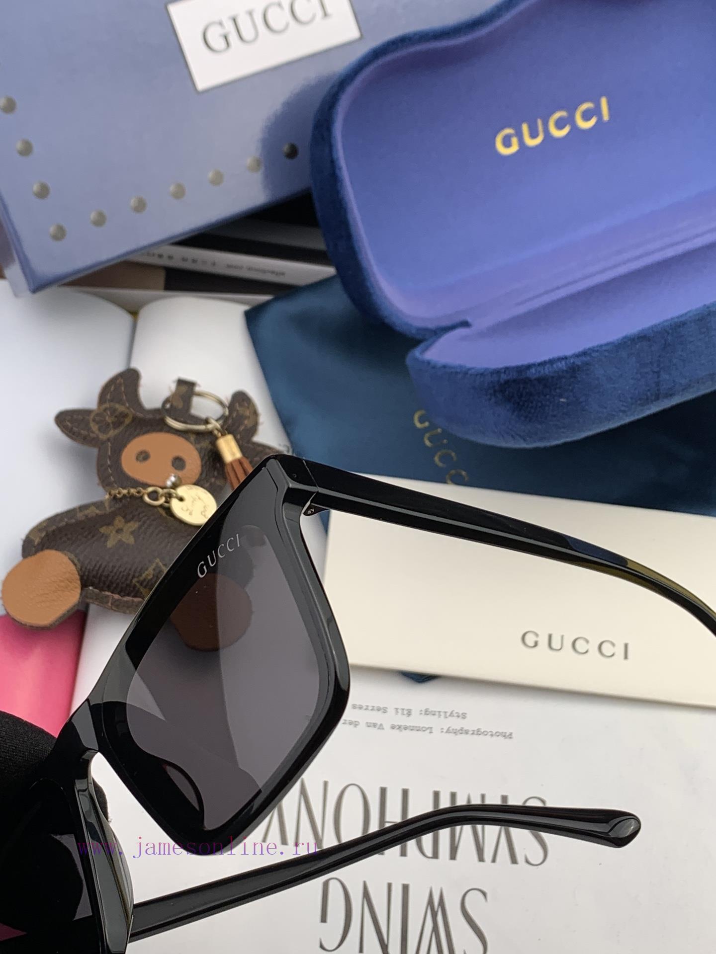 GUCCI2023 Spring New Integrated Mirror Large Frame Sunglasses for Men and WomenExplosive larykoi3usg - Image 8
