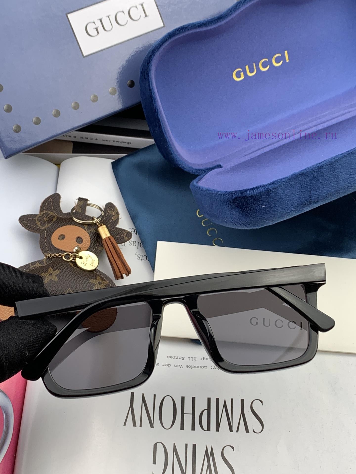 GUCCI2023 Spring New Integrated Mirror Large Frame Sunglasses for Men and WomenExplosive larykoi3usg - Image 9