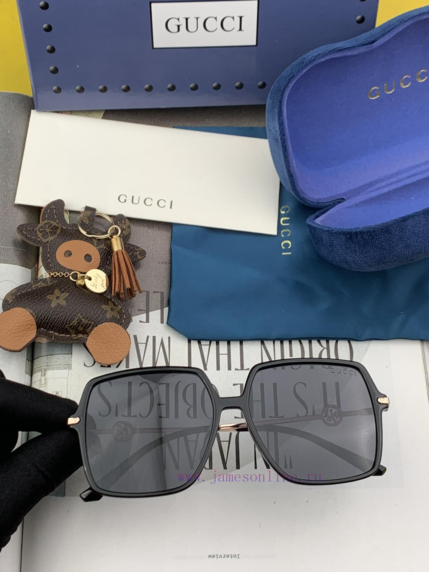 GUCCI 2024 Spring New Sunglasses: Various internet celebrities have brought a full circle ofdhk5uw15 - Image 5