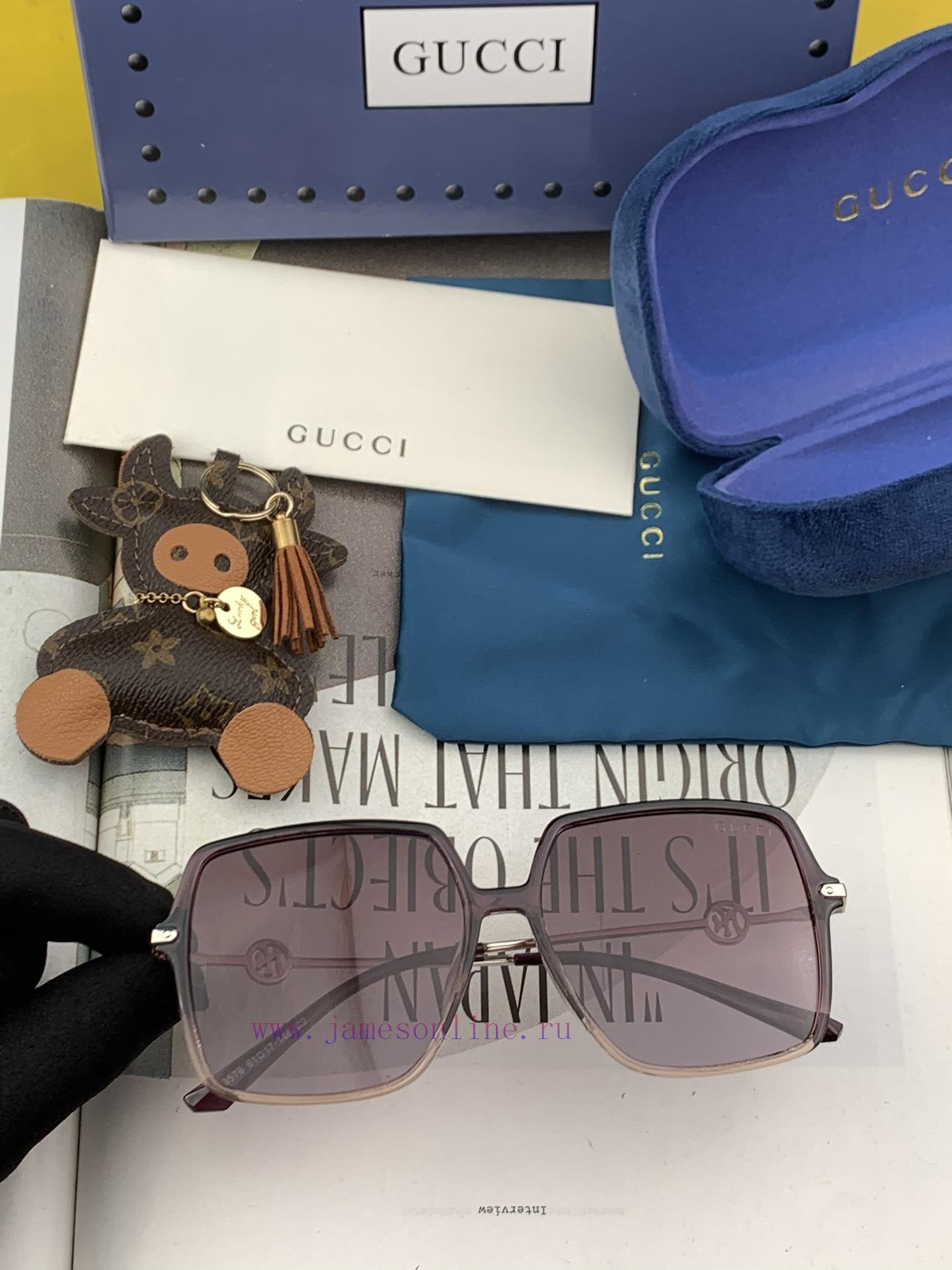 GUCCI 2024 Spring New Sunglasses: Various internet celebrities have brought a full circle ofdhk5uw15 - Image 6