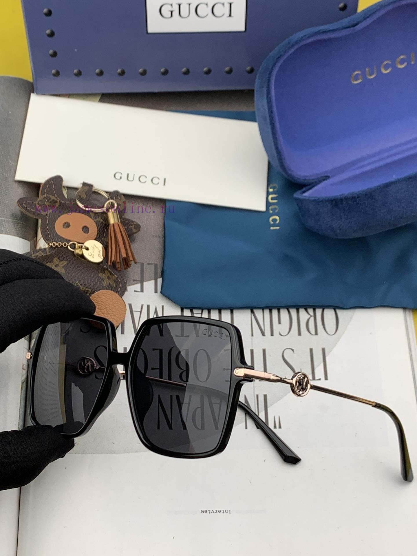 GUCCI 2024 Spring New Sunglasses: Various internet celebrities have brought a full circle ofdhk5uw15 - Image 8