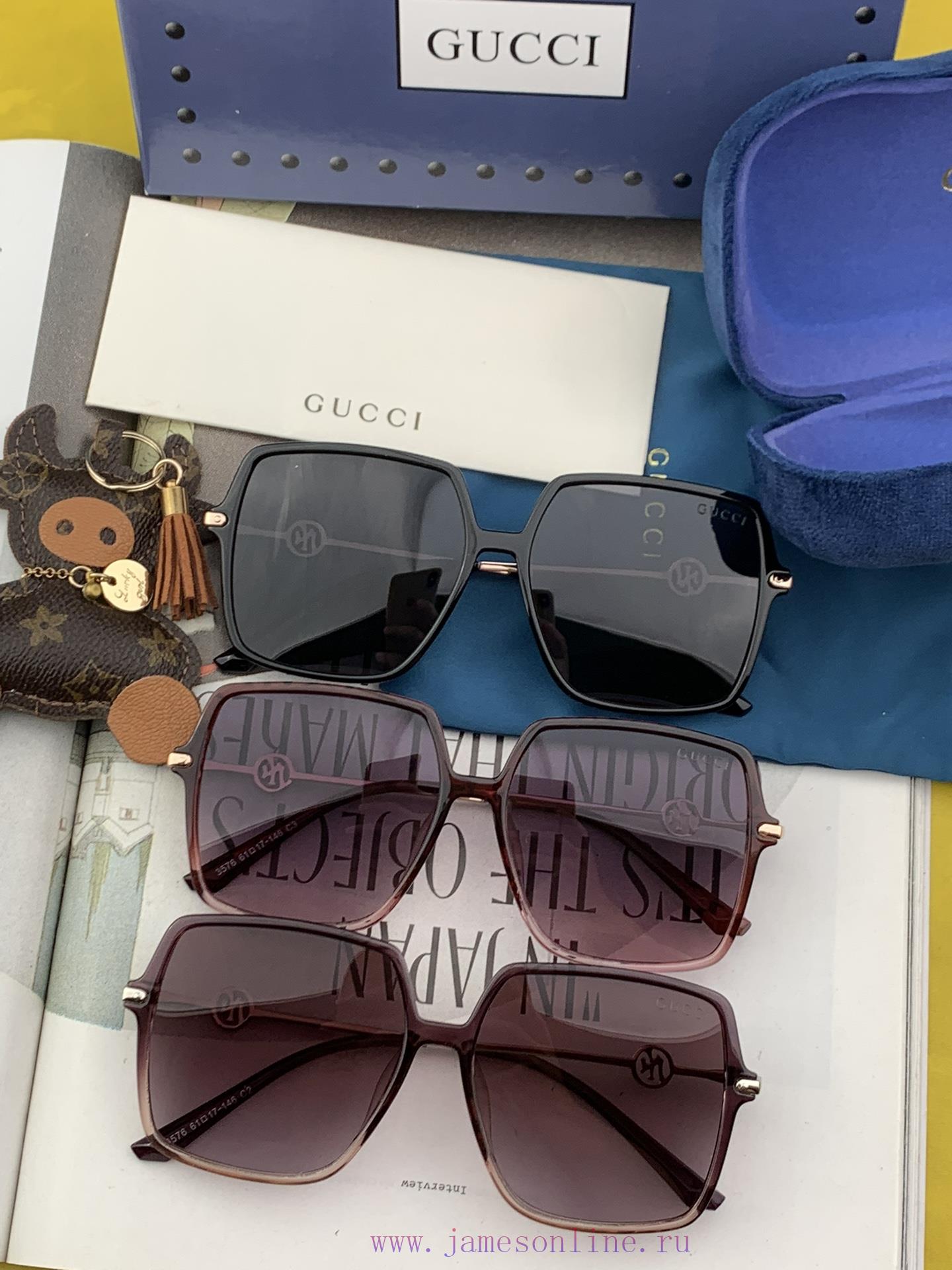 GUCCI 2024 Spring New Sunglasses: Various internet celebrities have brought a full circle ofdhk5uw15 - Image 10
