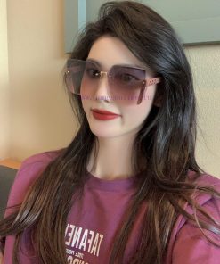 GUCCI2024 Spring New Trendy Popular Fashion Box Sunglasses High Quality Comfortable Wearing xf413a23