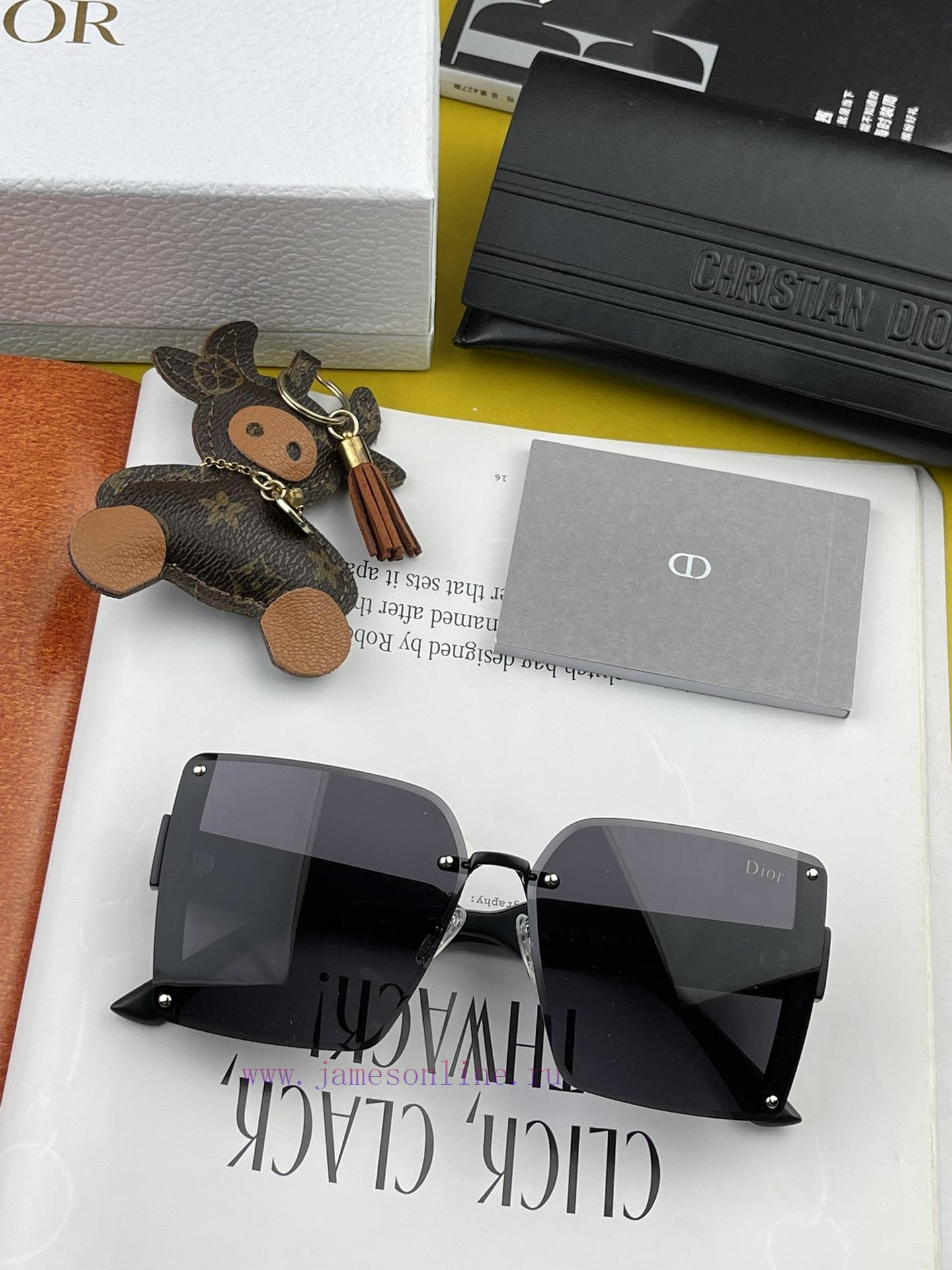DIOR Dior 2024 Spring New Trendy Popular Fashion Box Polarized Sunglasses High Quality Comfoztyvdcpm - Image 6