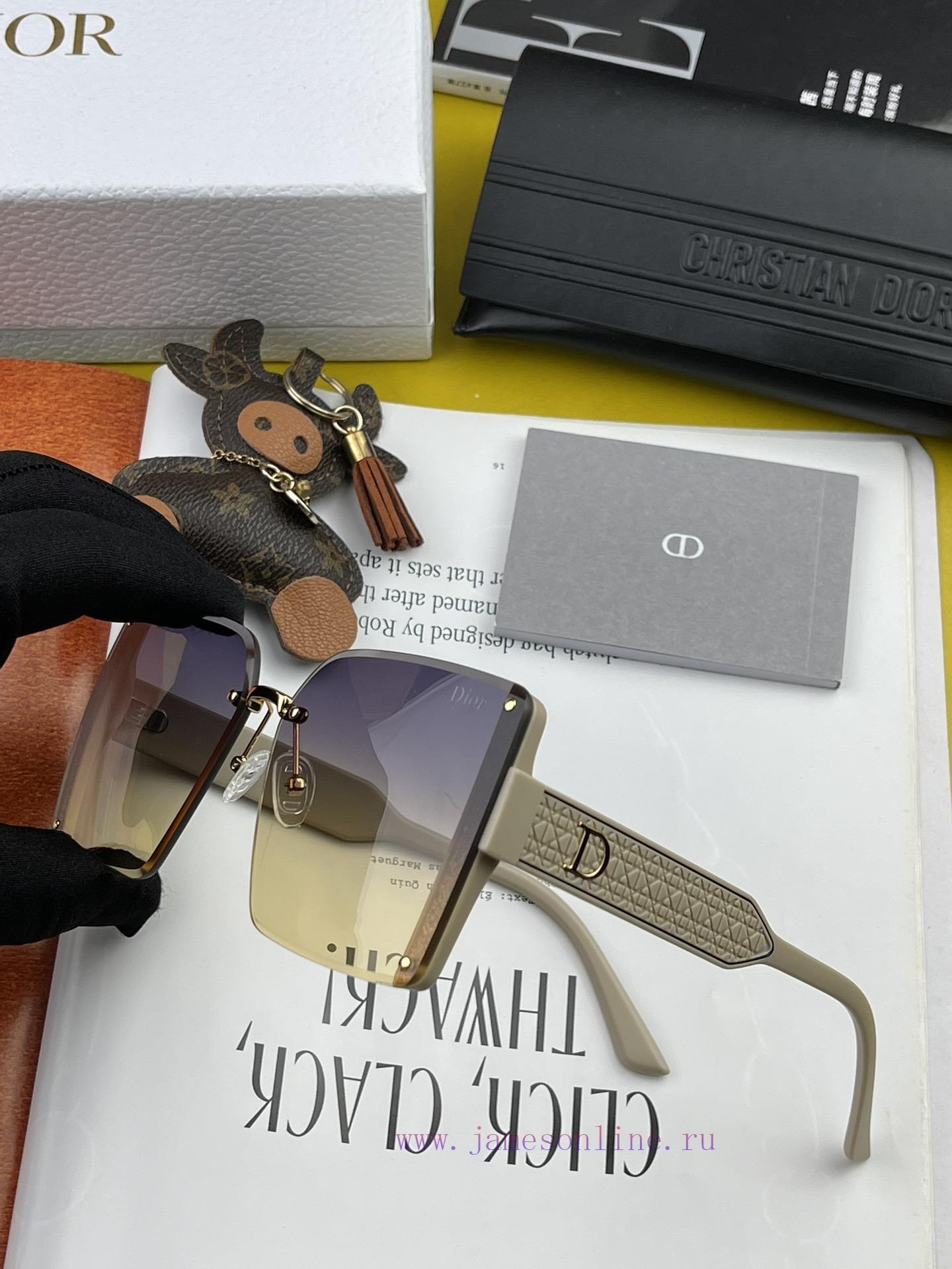 DIOR Dior 2024 Spring New Trendy Popular Fashion Box Polarized Sunglasses High Quality Comfoztyvdcpm - Image 8