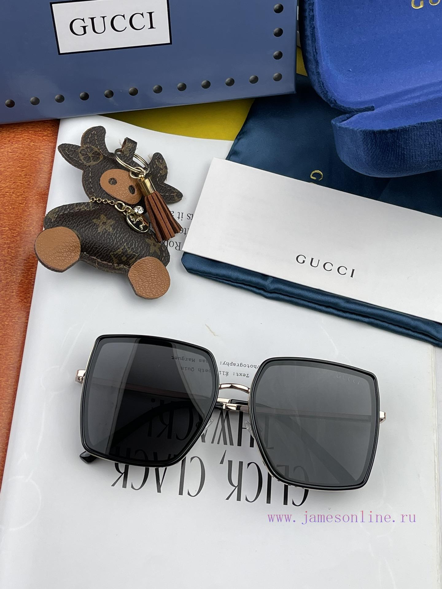 GUCCI Nylon Polarized Sunglasses 2024 Spring New Trendy Popular Fashion Box Polarized Sungla9itz6xus - Image 5
