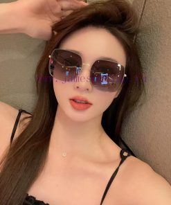CHANEL 2024 New Camellia Trendy Popular Fashion Round Frame HD Polarized Sunglasses Comfortahe1fbjcx