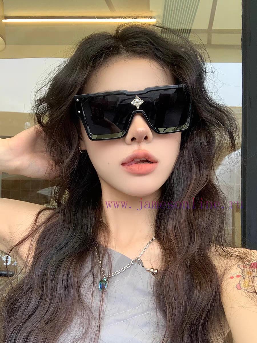 LV Louis Vuitton European and American large frame one-piece sunglasses, Wang Hedi's same stye5mix2x - Image 3