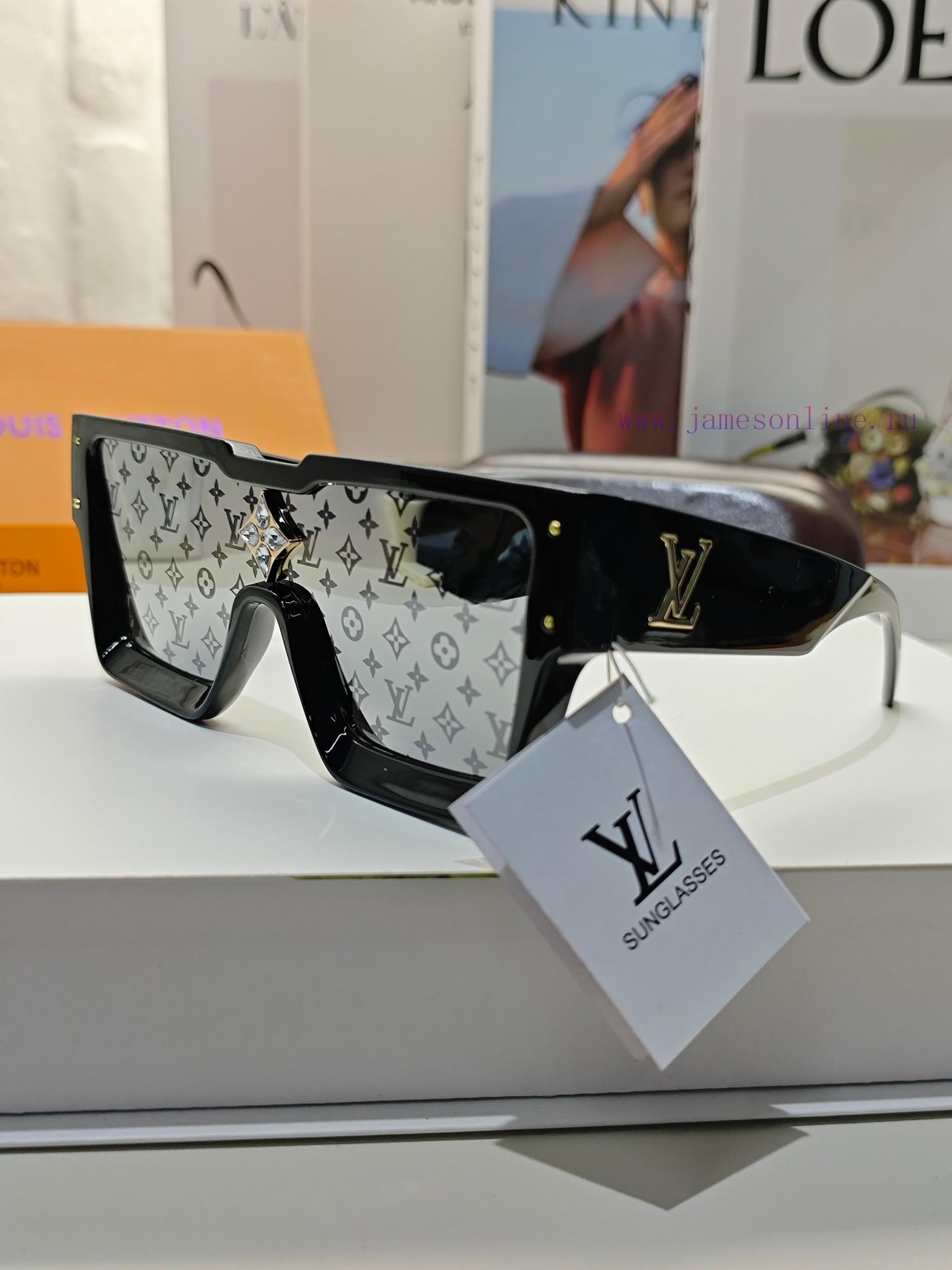 LV Louis Vuitton European and American large frame one-piece sunglasses, Wang Hedi's same stye5mix2x - Image 6