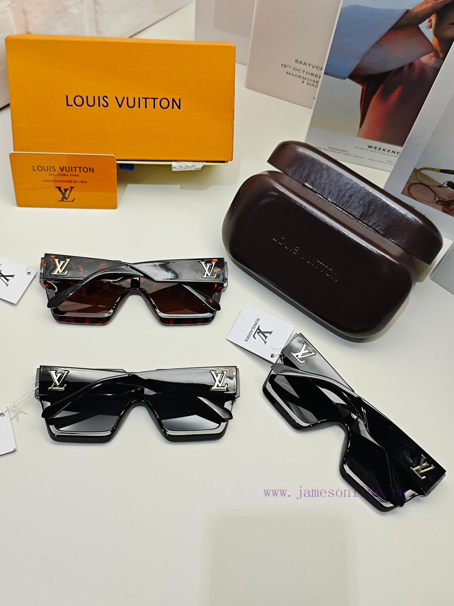 LV Louis Vuitton European and American large frame one-piece sunglasses, Wang Hedi's same stye5mix2x - Image 13