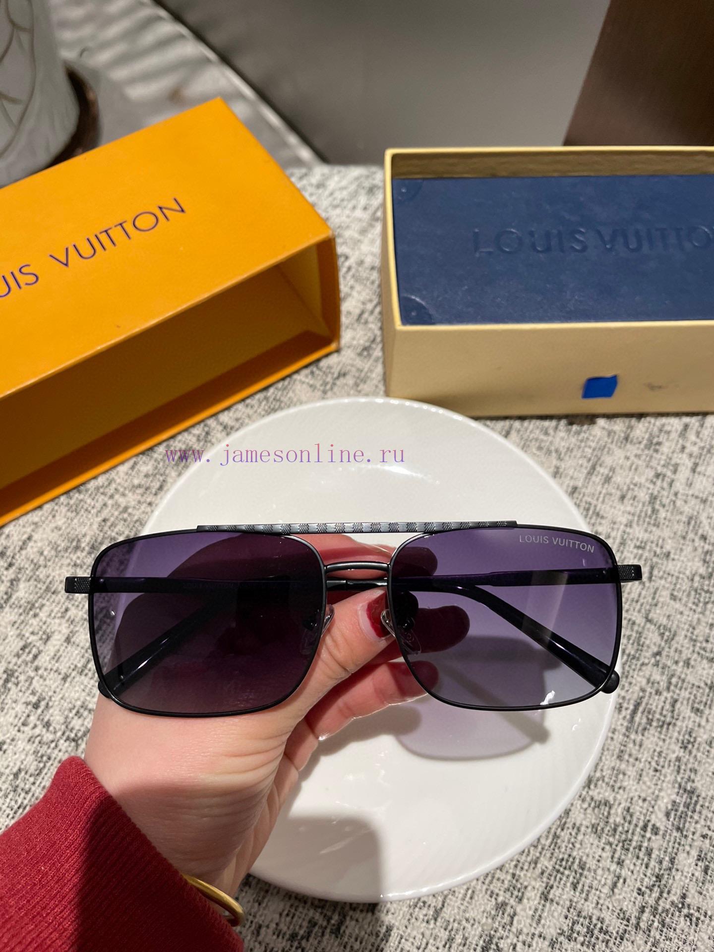 High quality LV men's polarized sunglasses with high-definition nylon lenses and ultra lighteae72i6w - Image 4