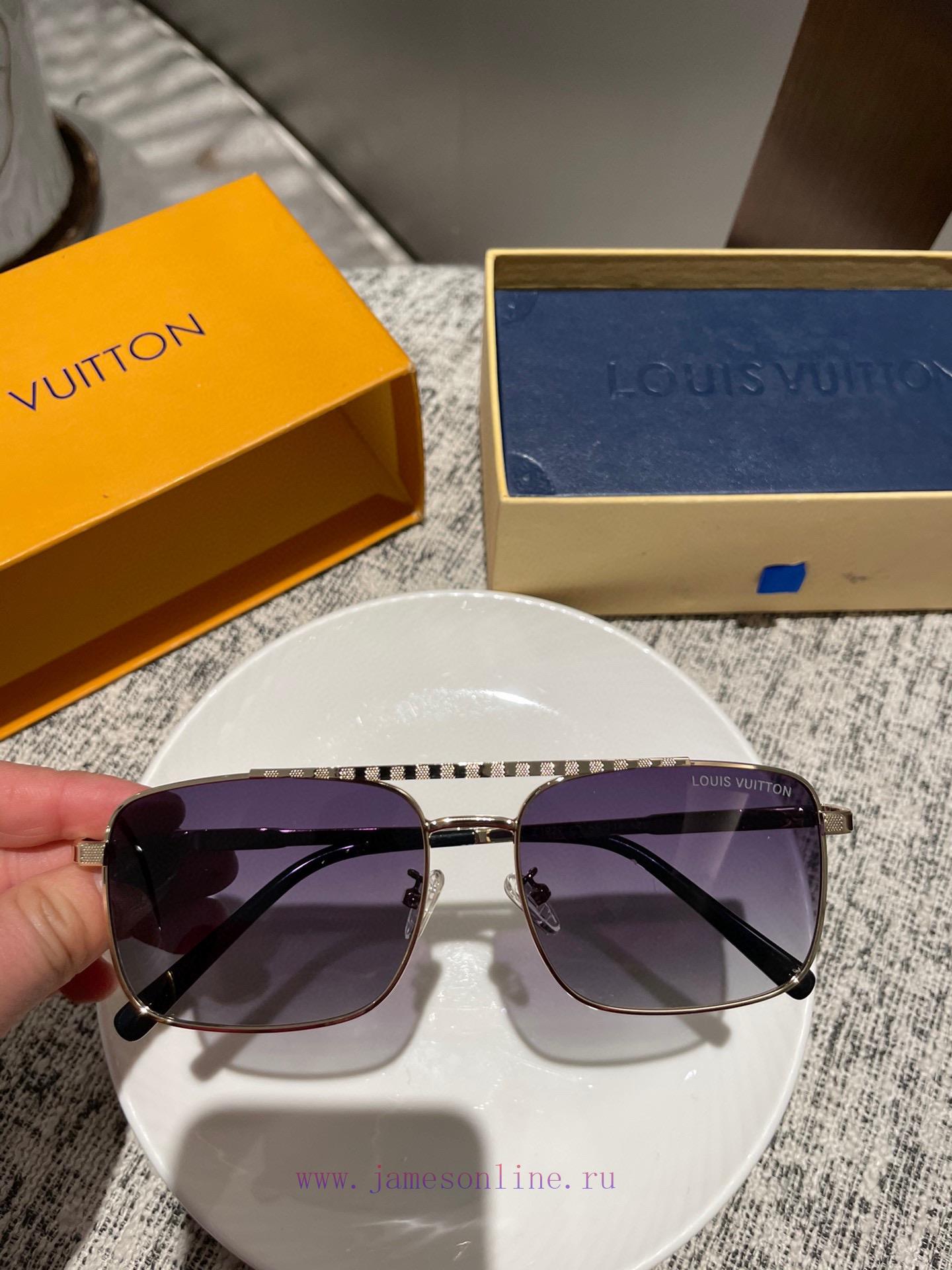 High quality LV men's polarized sunglasses with high-definition nylon lenses and ultra lighteae72i6w - Image 5