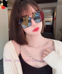 LV large frame sunglasses with classic box design, not picky about face shape, whether pairezrzhibr8
