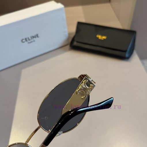 Lisa's same Celine retro round frame sunglasses. Celine's "Salted Egg Superman" Arc de Triome4uzb71p - Image 9