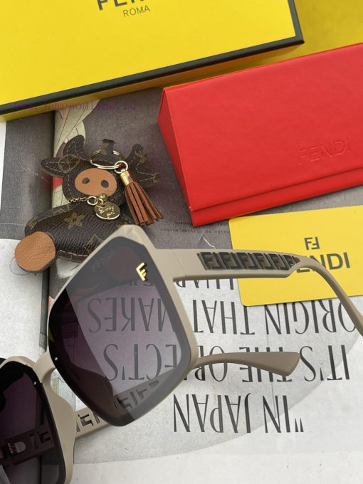 Fendi 2024 Spring New Trendy Popular Fashion Box Polarized Sunglasses High Quality Comfortab78bld2r4 - Image 9