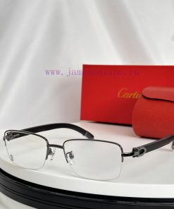 Cartier/Cartier CT00420O Metal Spring Wooden Leg Myopia Optical Glasses Size 55-18-140mmtq7ok6
