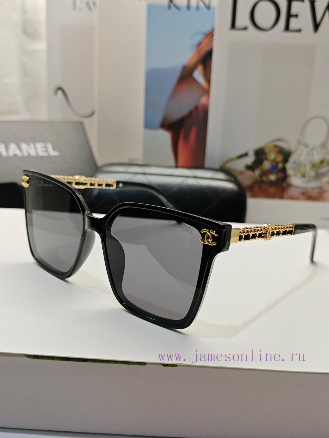CHANEL 2024 New Trendy Popular Fashion Box Sunglasses Comfortable to Wear, Internet Celebrityekj38oz - Image 3