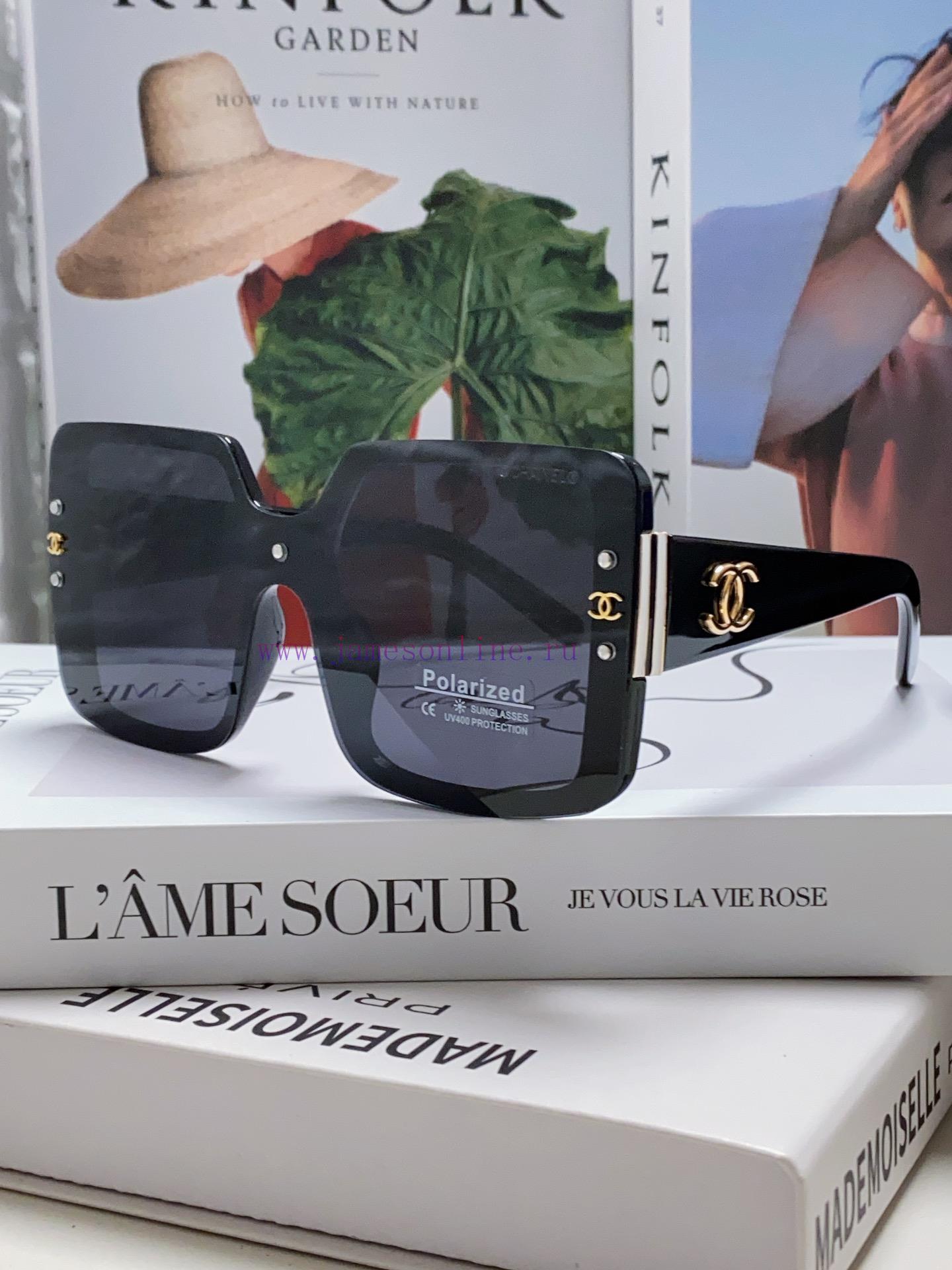 Chanel 2024 New Product Fashionable Women's High end Sunglasses Polarized Sunglasses Large Fv9n9672g