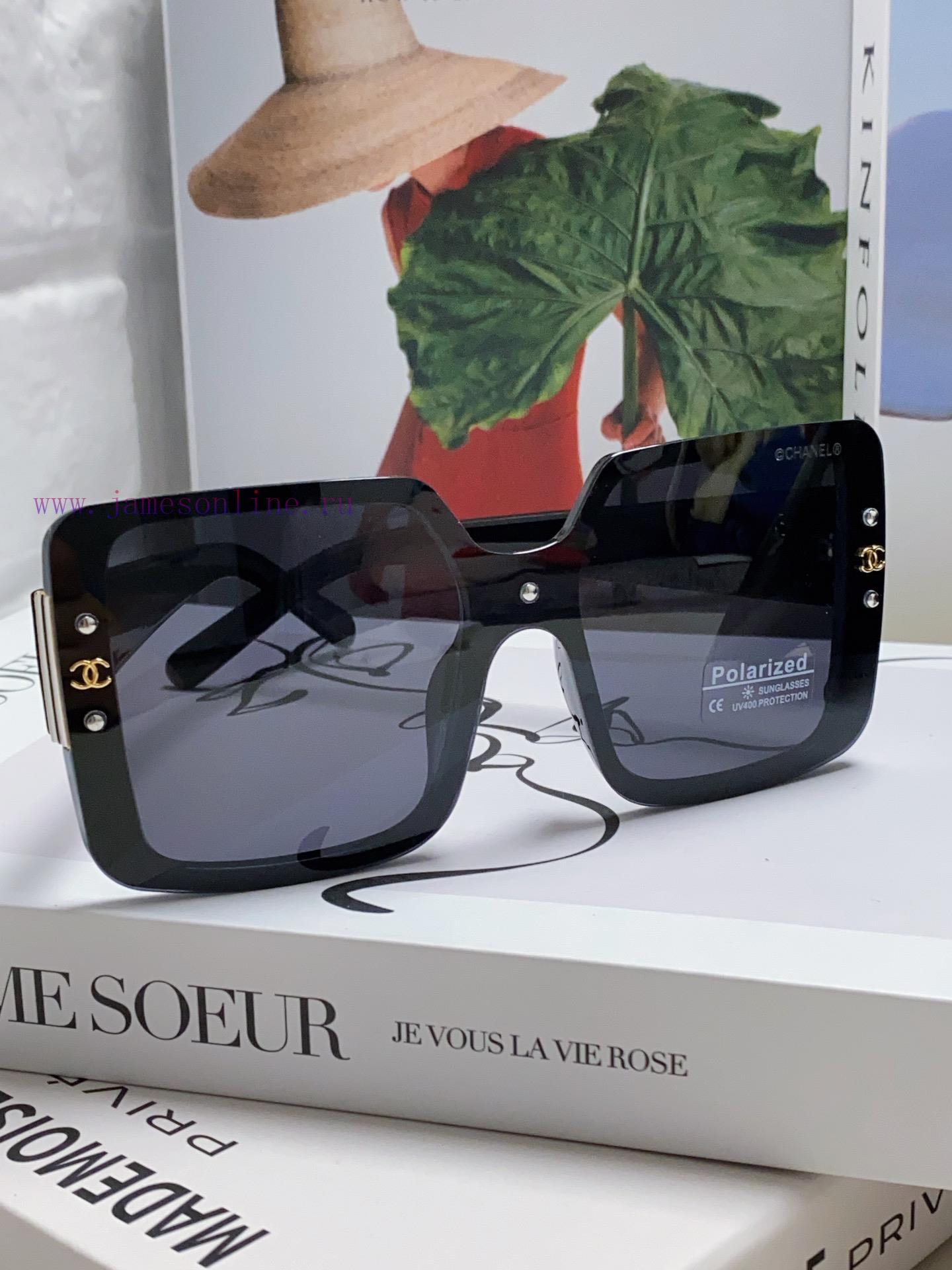 Chanel 2024 New Product Fashionable Women's High end Sunglasses Polarized Sunglasses Large Fv9n9672g - Image 3