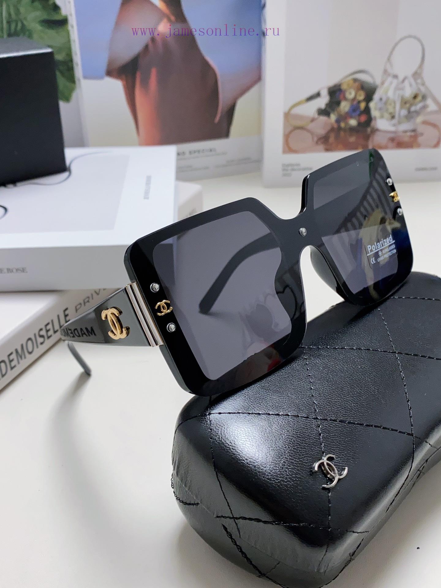 Chanel 2024 New Product Fashionable Women's High end Sunglasses Polarized Sunglasses Large Fv9n9672g - Image 9