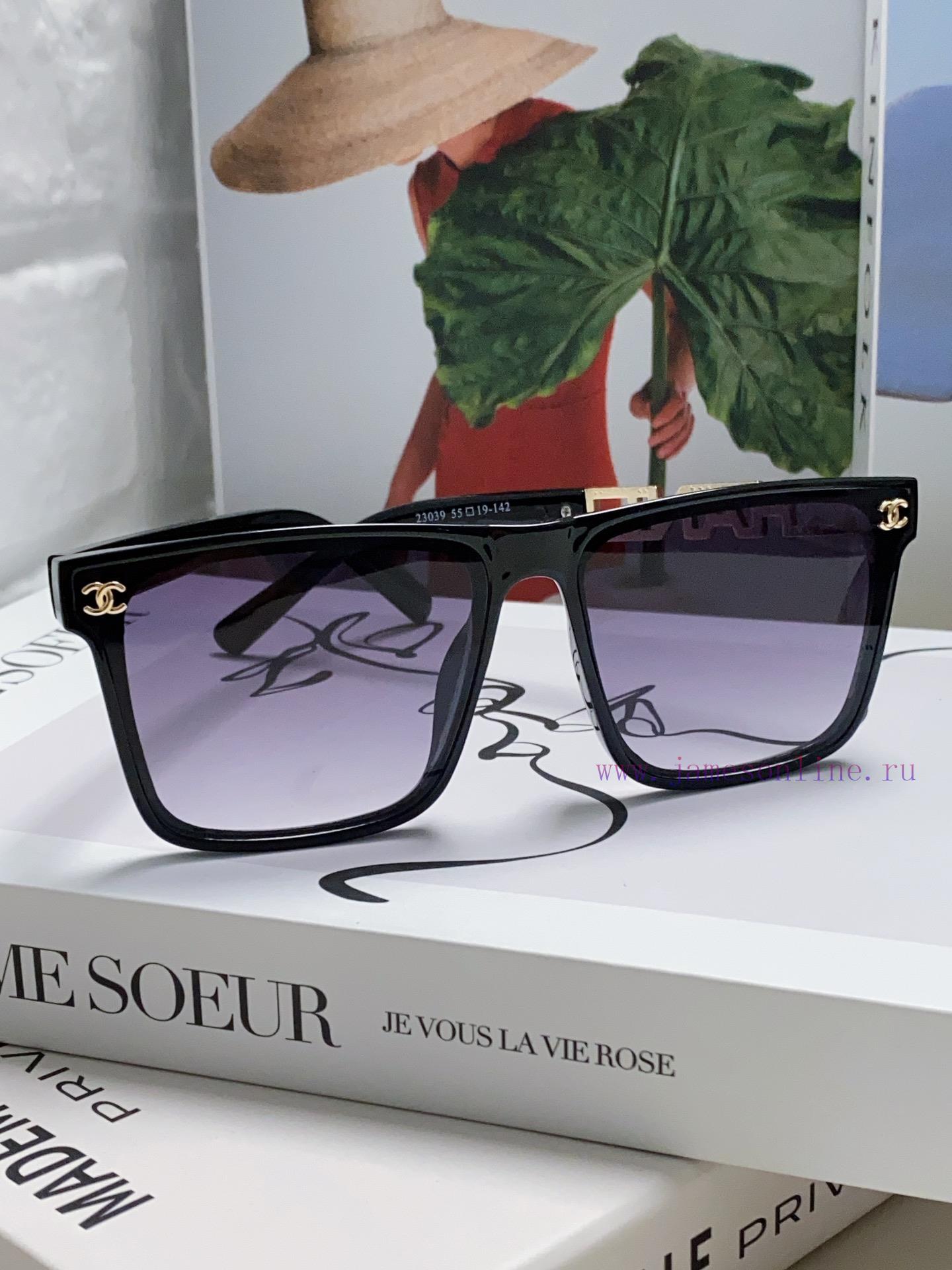 CHANEL 2024 New Trendy Popular Fashion Box Sunglasses Comfortable to Wear Internet Celebritywypeh5dr - Image 3
