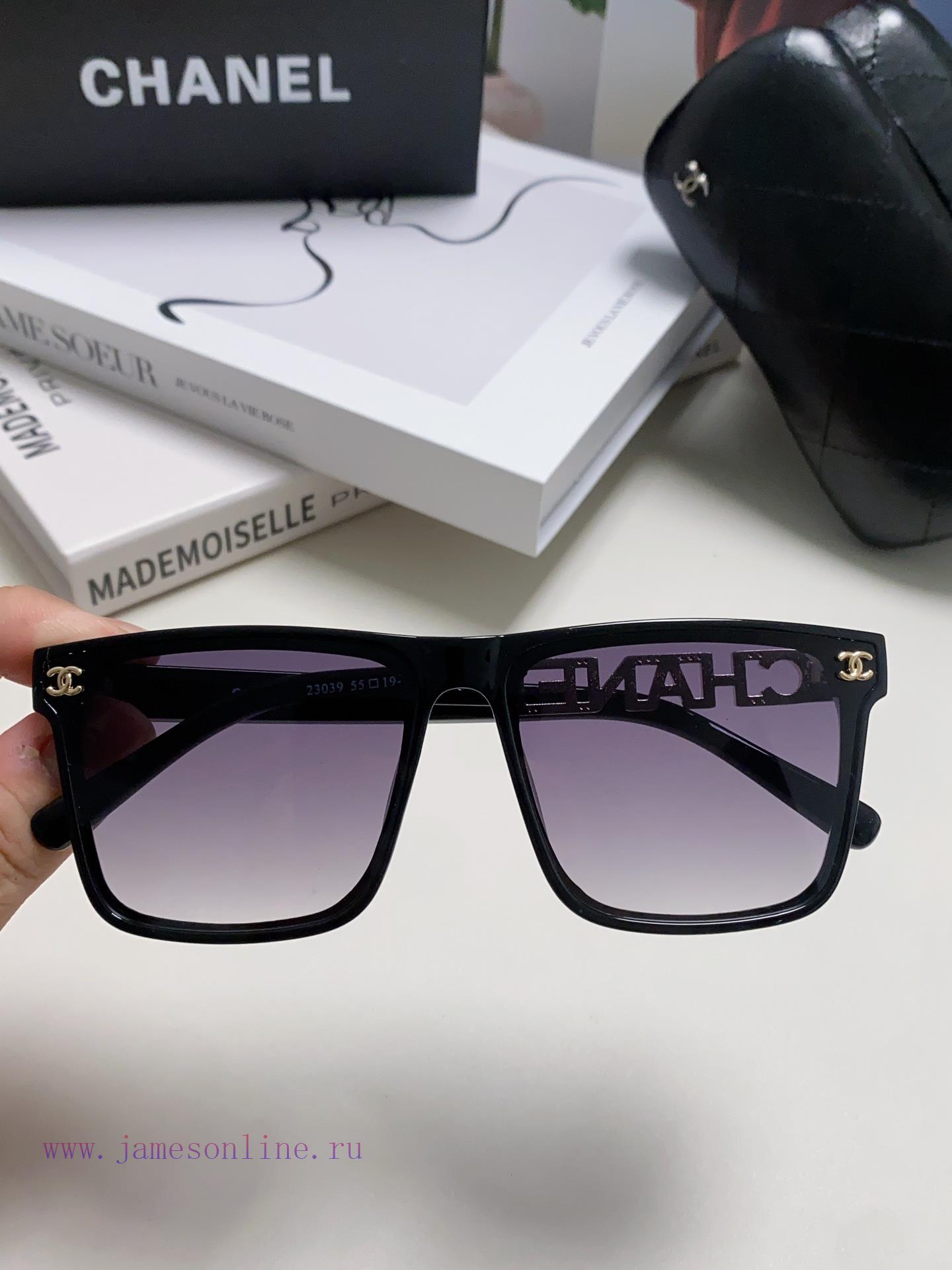 CHANEL 2024 New Trendy Popular Fashion Box Sunglasses Comfortable to Wear Internet Celebritywypeh5dr - Image 5