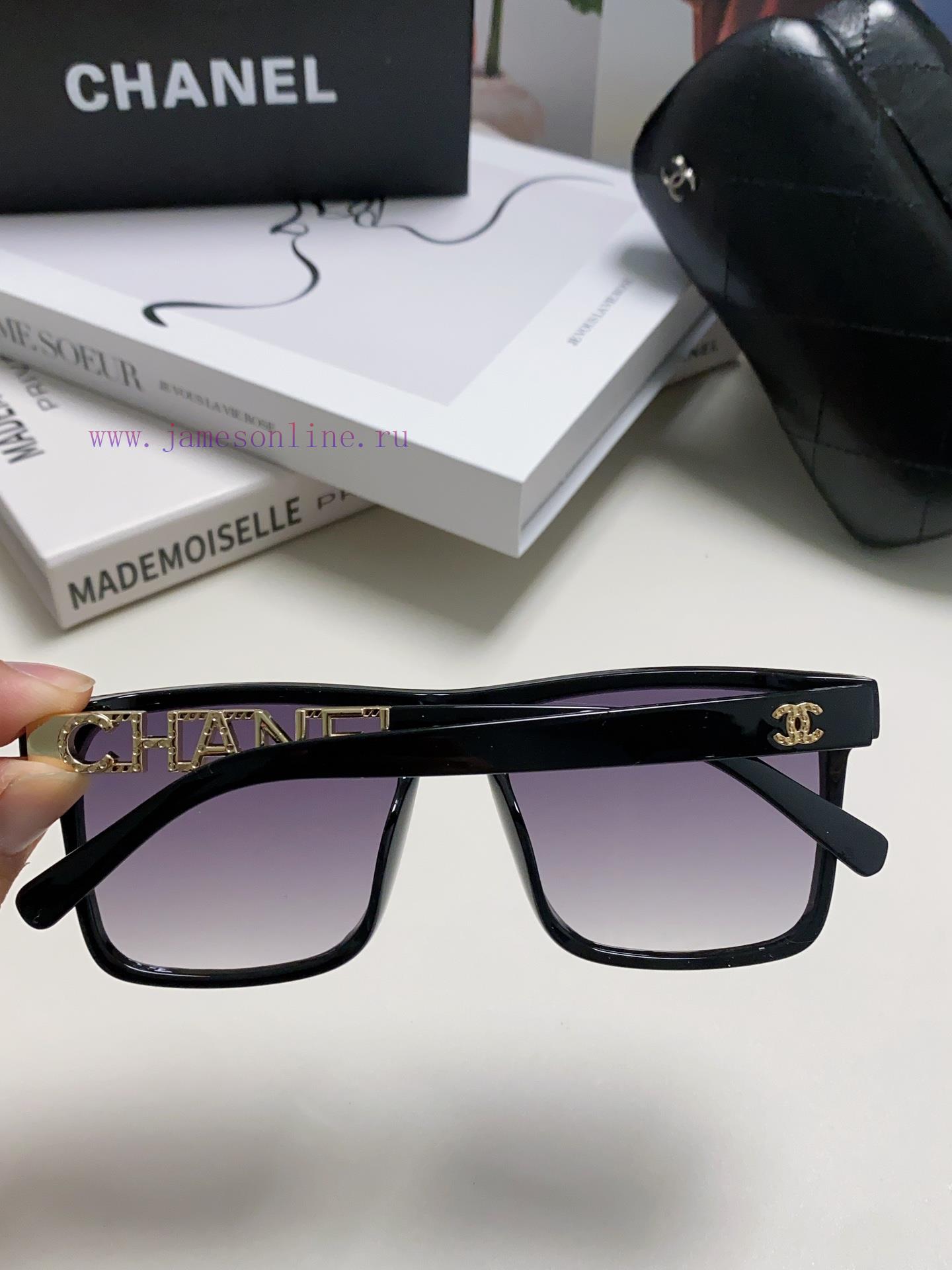 CHANEL 2024 New Trendy Popular Fashion Box Sunglasses Comfortable to Wear Internet Celebritywypeh5dr - Image 6
