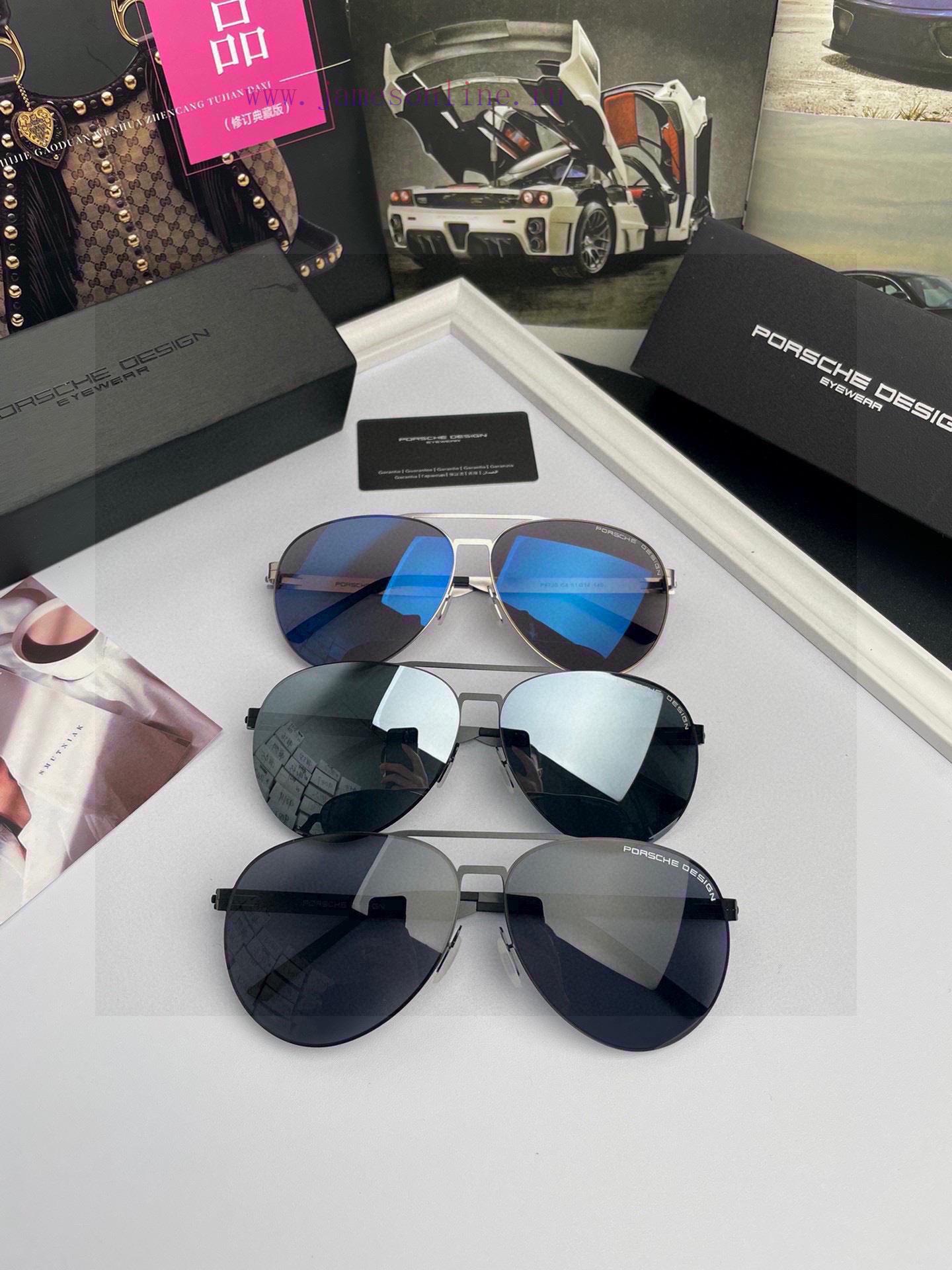 Porsche high-quality men's polarized sunglasses are made of high-definition nylon lenses wit4a1zmt4d - Image 5
