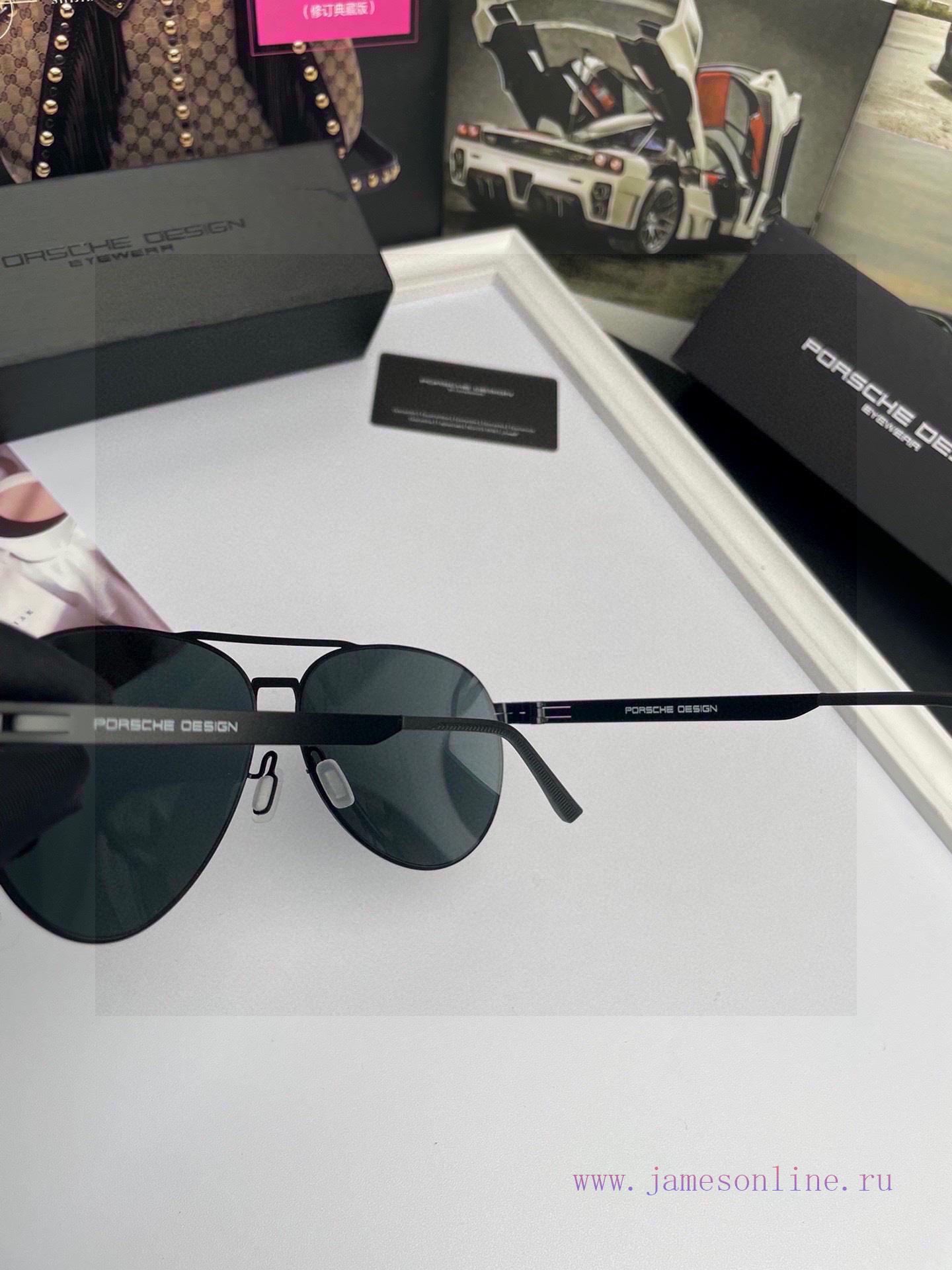Porsche high-quality men's polarized sunglasses are made of high-definition nylon lenses wit4a1zmt4d - Image 10