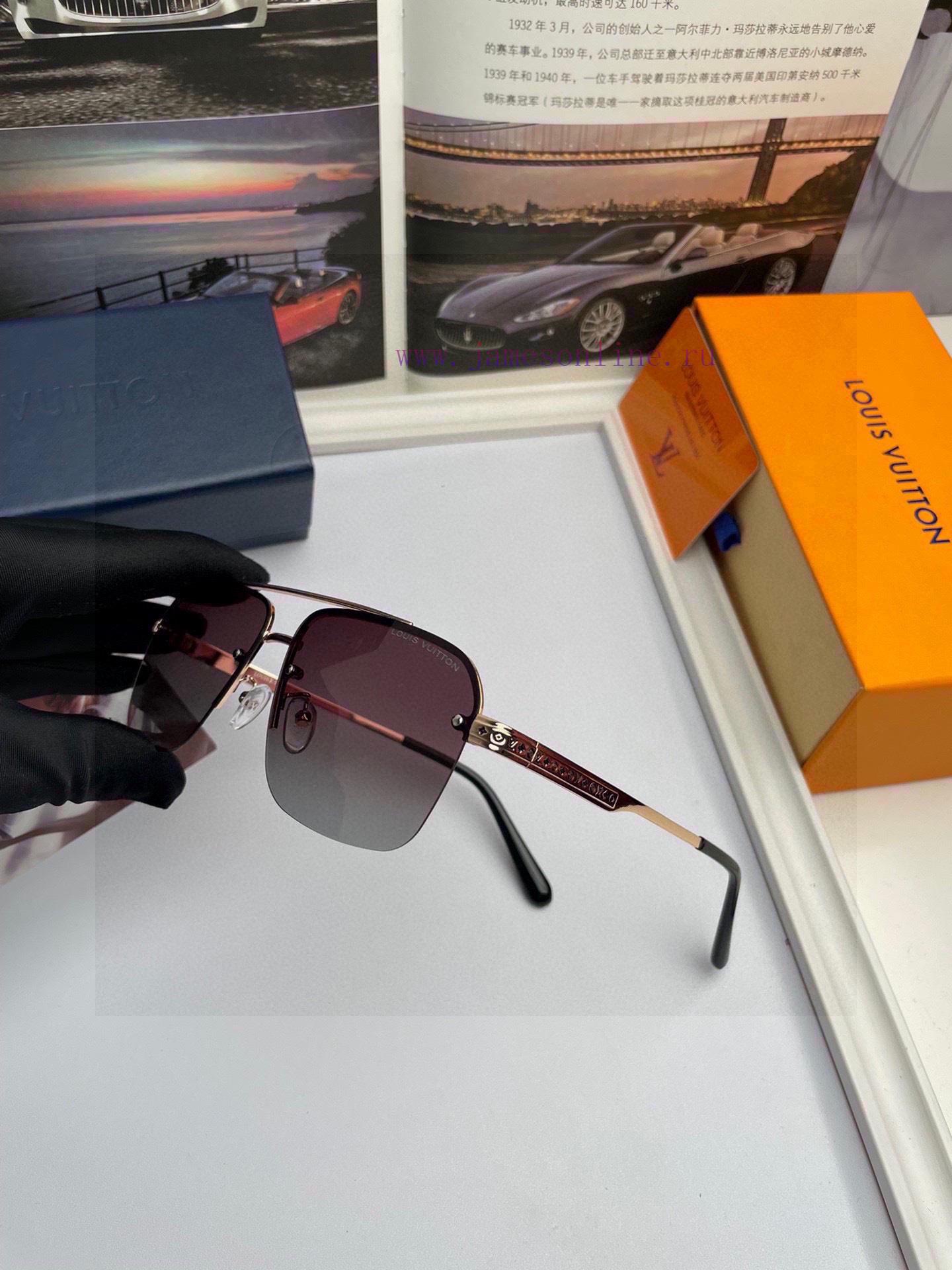 New Louis Vuitton LV Unisex Polarized Sunglasses Made of High Definition Polaroid Polarized 4r75f3d7 - Image 4