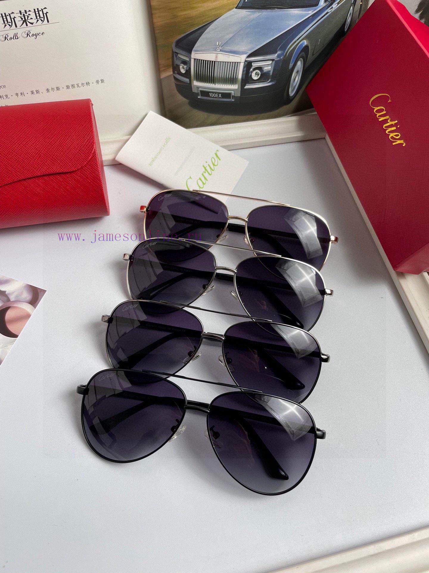 New Cartier Men's Polarized Sunglasses Made of High Definition Polaroid Polarized Lens Metal3z1i7mfq - Image 2