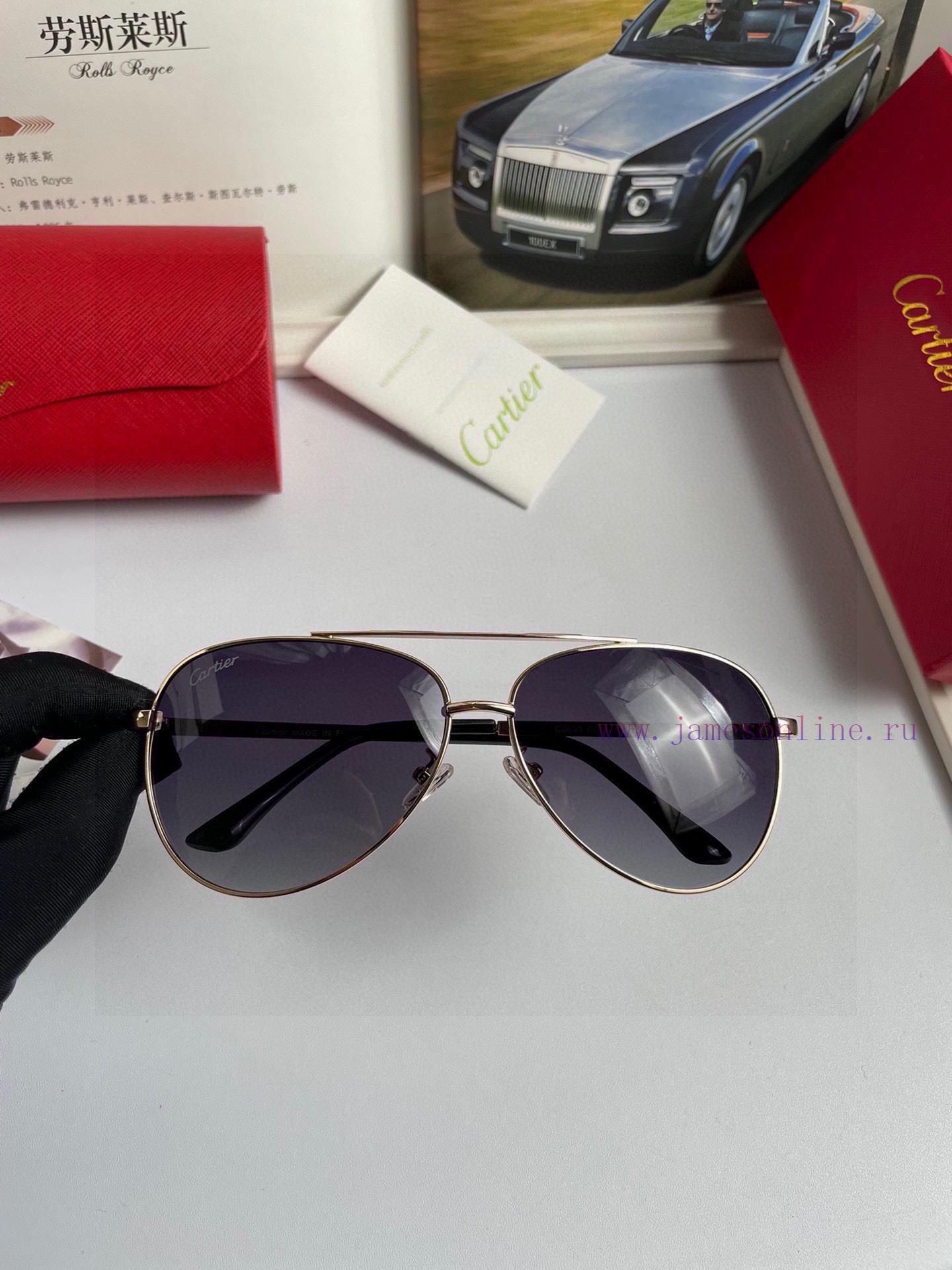 New Cartier Men's Polarized Sunglasses Made of High Definition Polaroid Polarized Lens Metal3z1i7mfq - Image 3