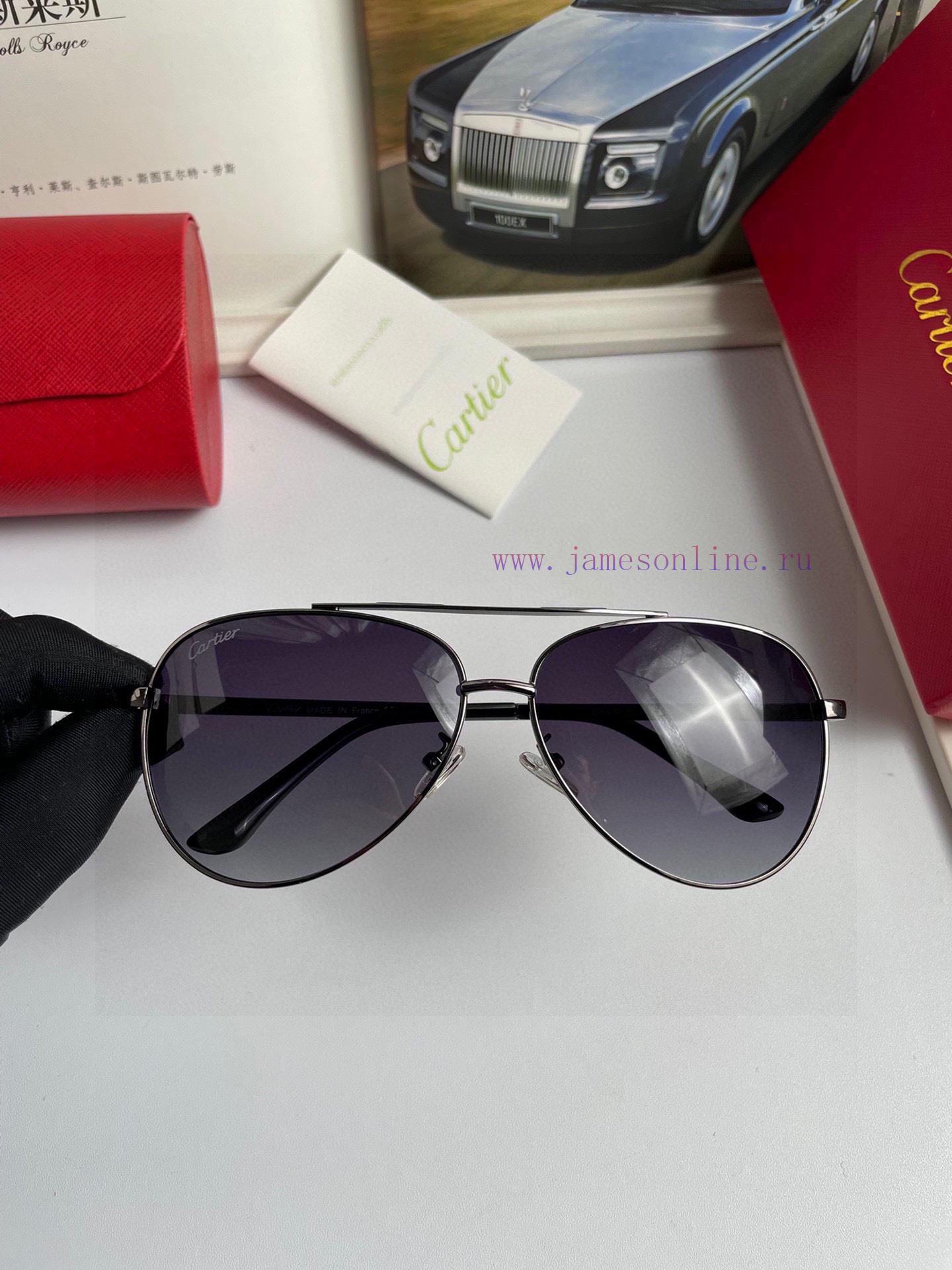 New Cartier Men's Polarized Sunglasses Made of High Definition Polaroid Polarized Lens Metal3z1i7mfq - Image 5