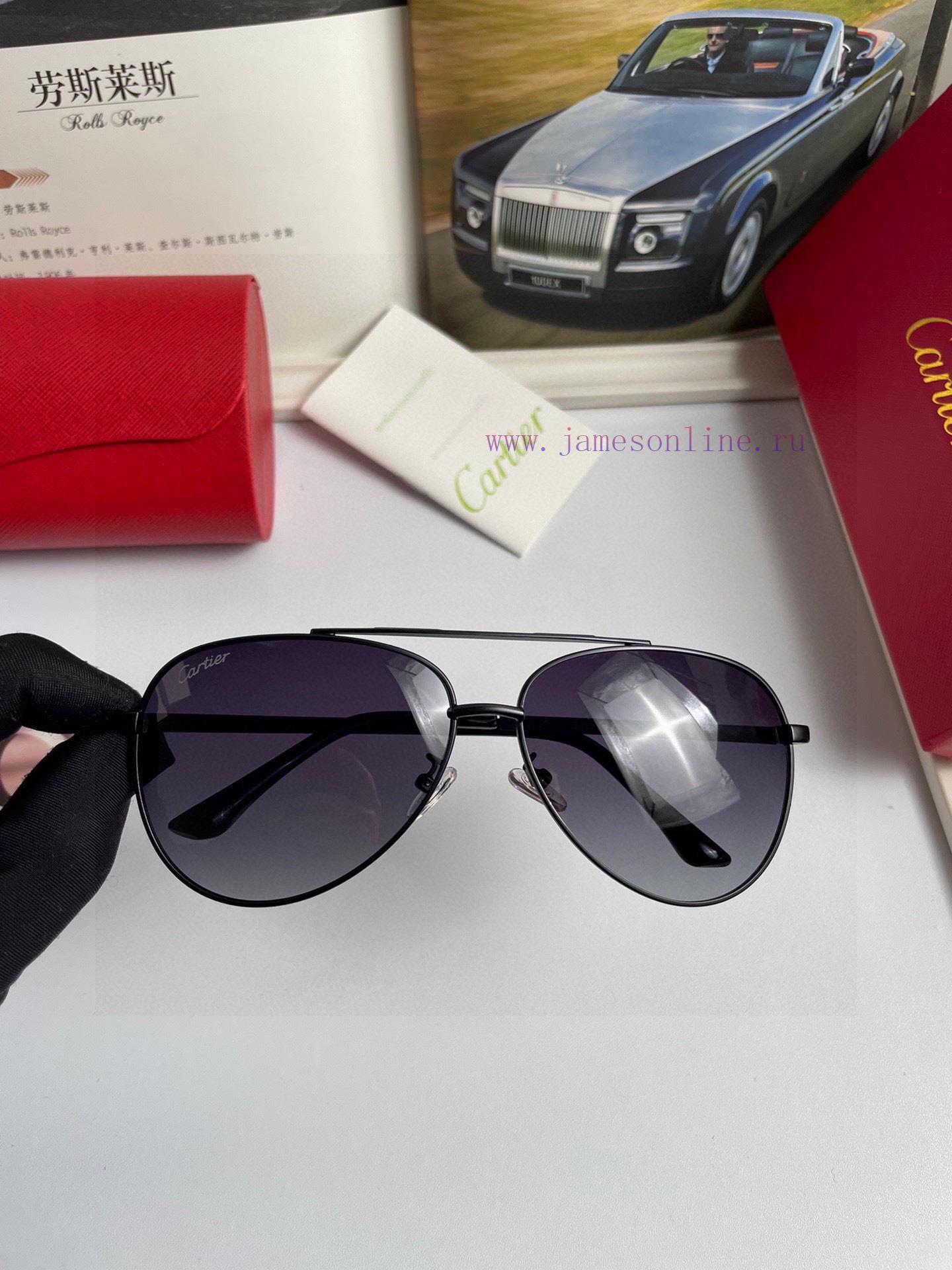 New Cartier Men's Polarized Sunglasses Made of High Definition Polaroid Polarized Lens Metal3z1i7mfq - Image 6